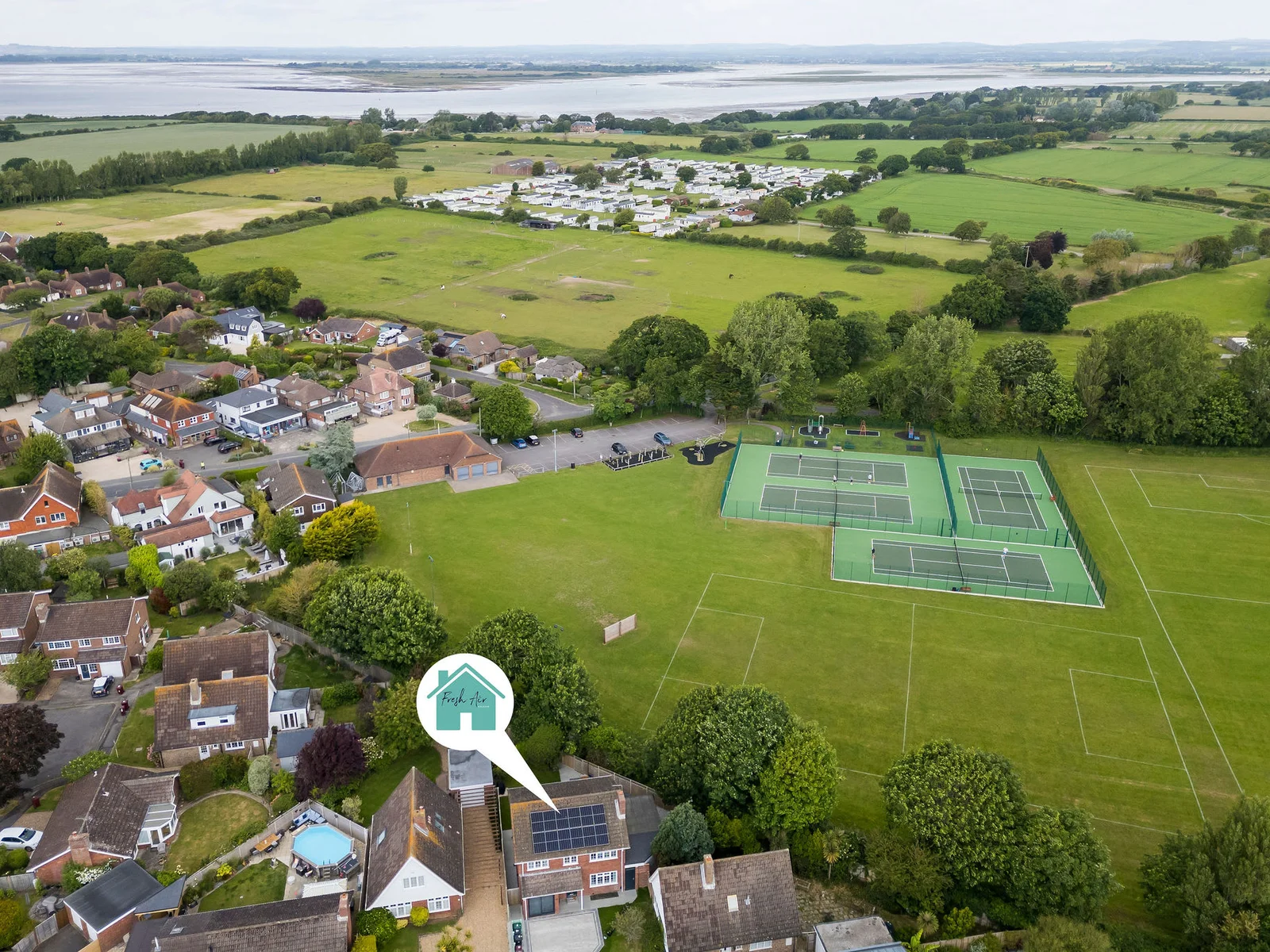 Our coastal retreat with the park next door!