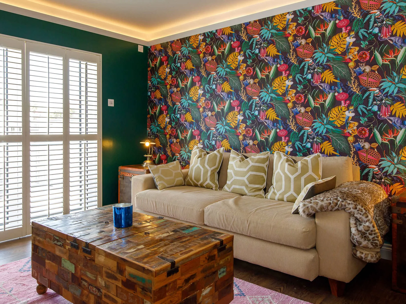 The snug lounge is separate from the main hub of the house and a great space to escape to with a magazine or to watch a favourite TV show.