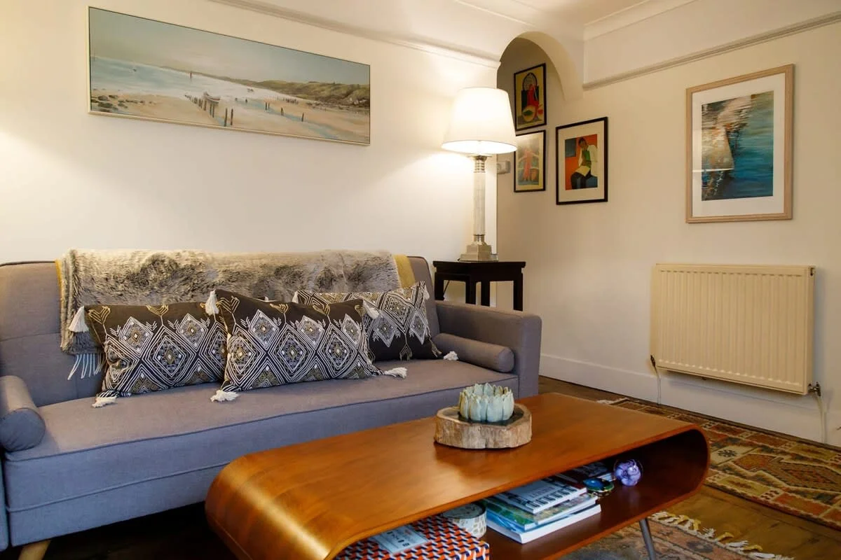 The home has plenty of reading material so put your feet up with a cuppa and relax.