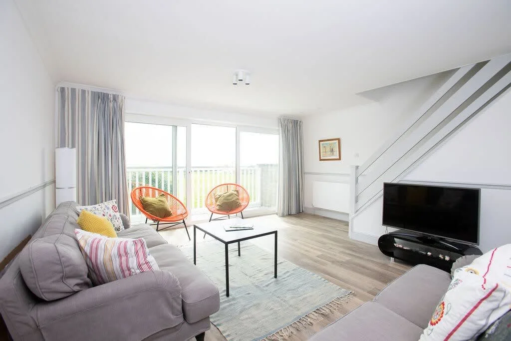 The living area is light and spacious.