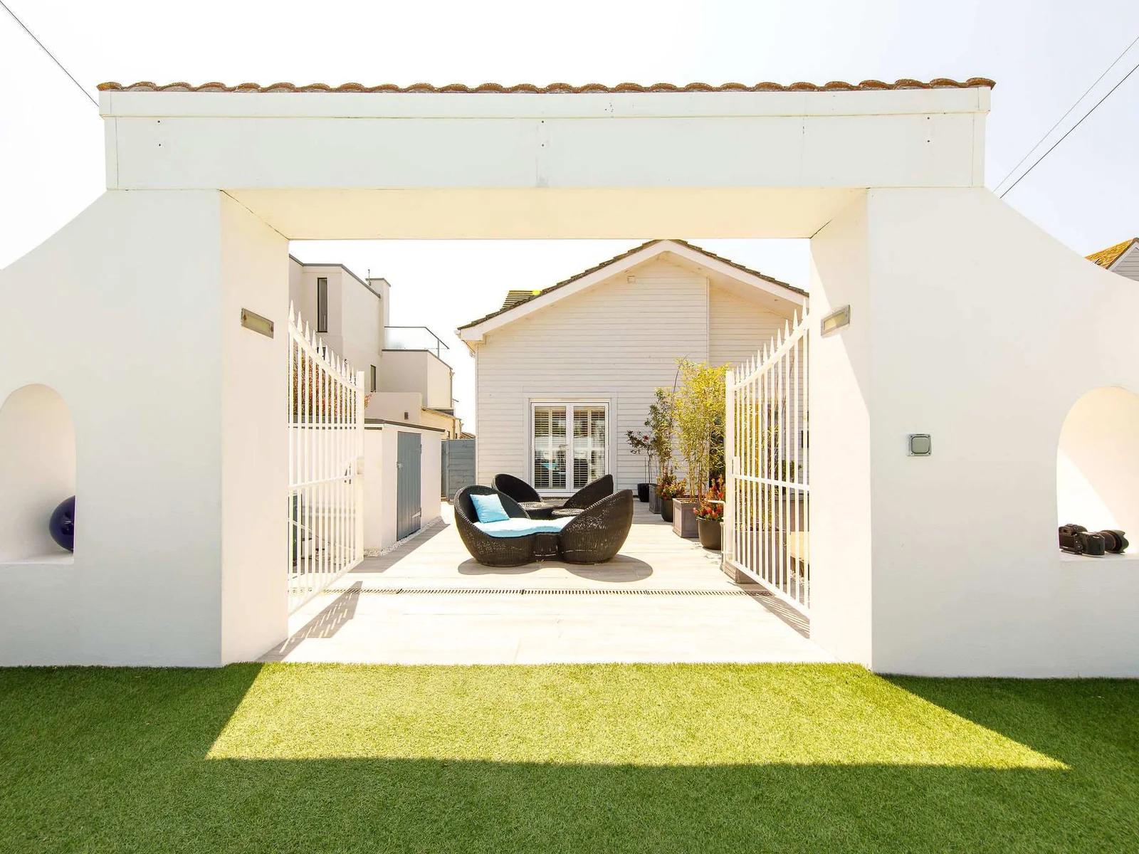 There are plenty of beautiful spaces to relax.