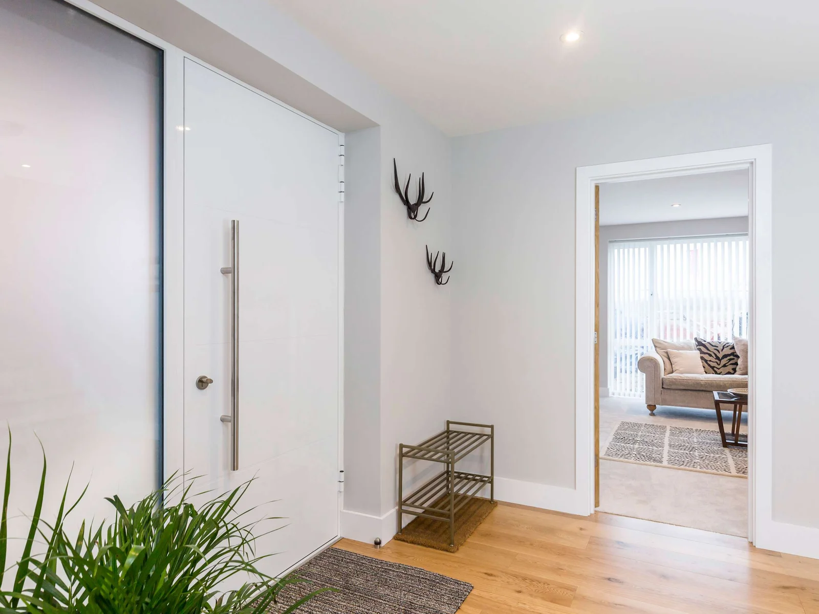 The entrance hall leads you into the first of the two living areas.