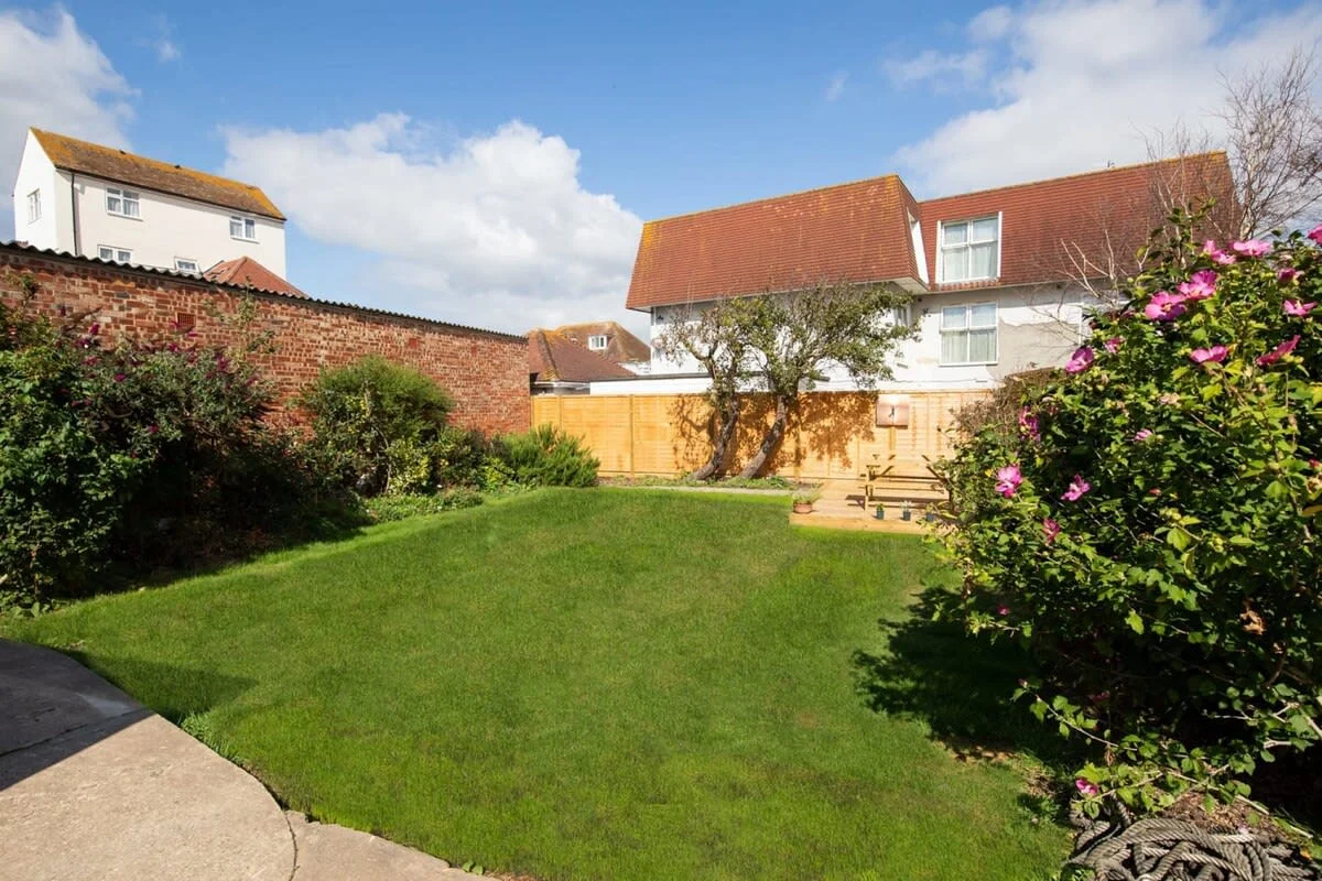 Let the kids run around the enclosed yard with plenty of space to burn off all that energy
