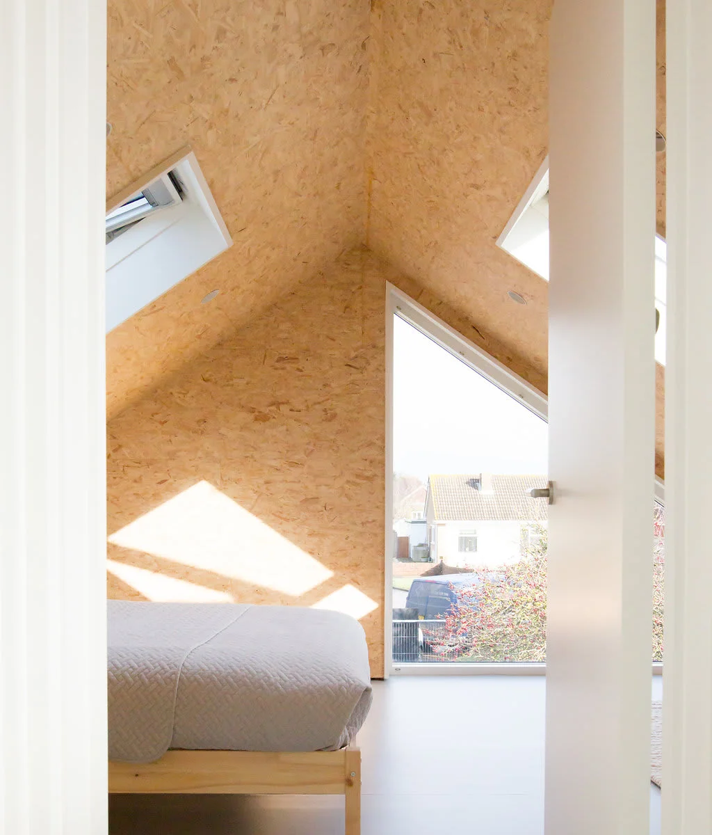 The loft rooms have Velux windows to let the light flood in.