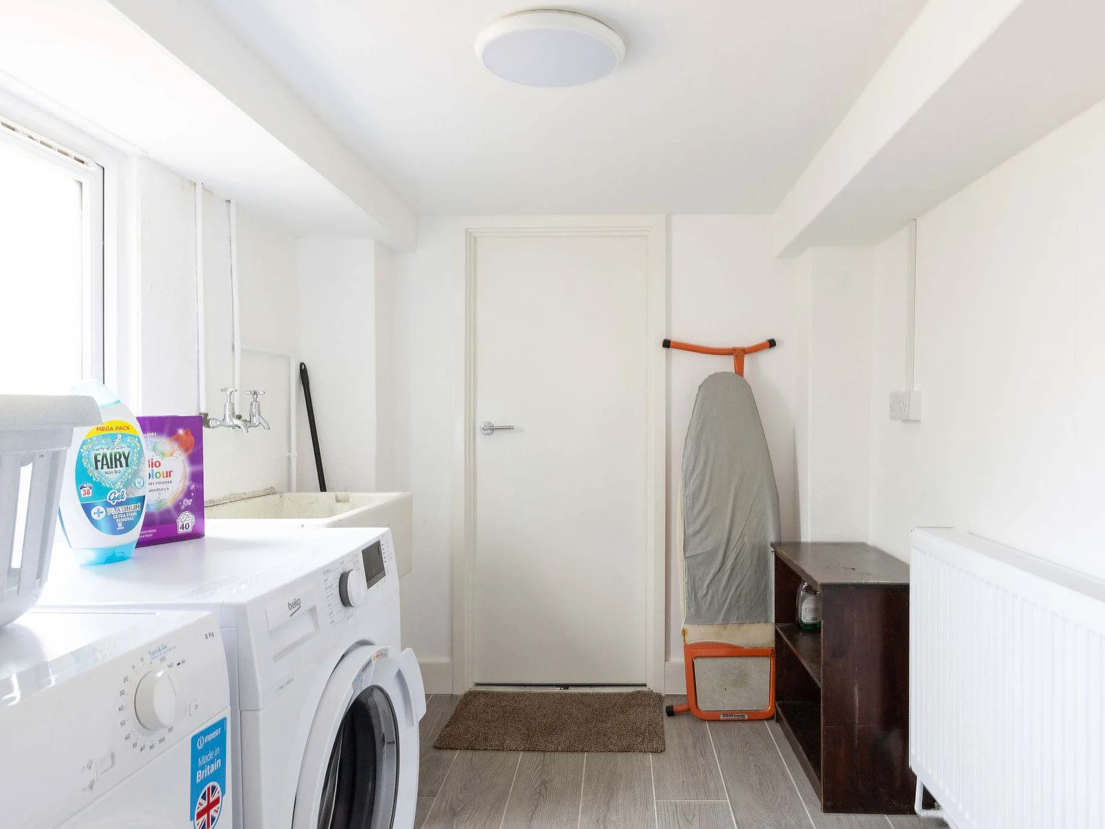 Laundry room with washer