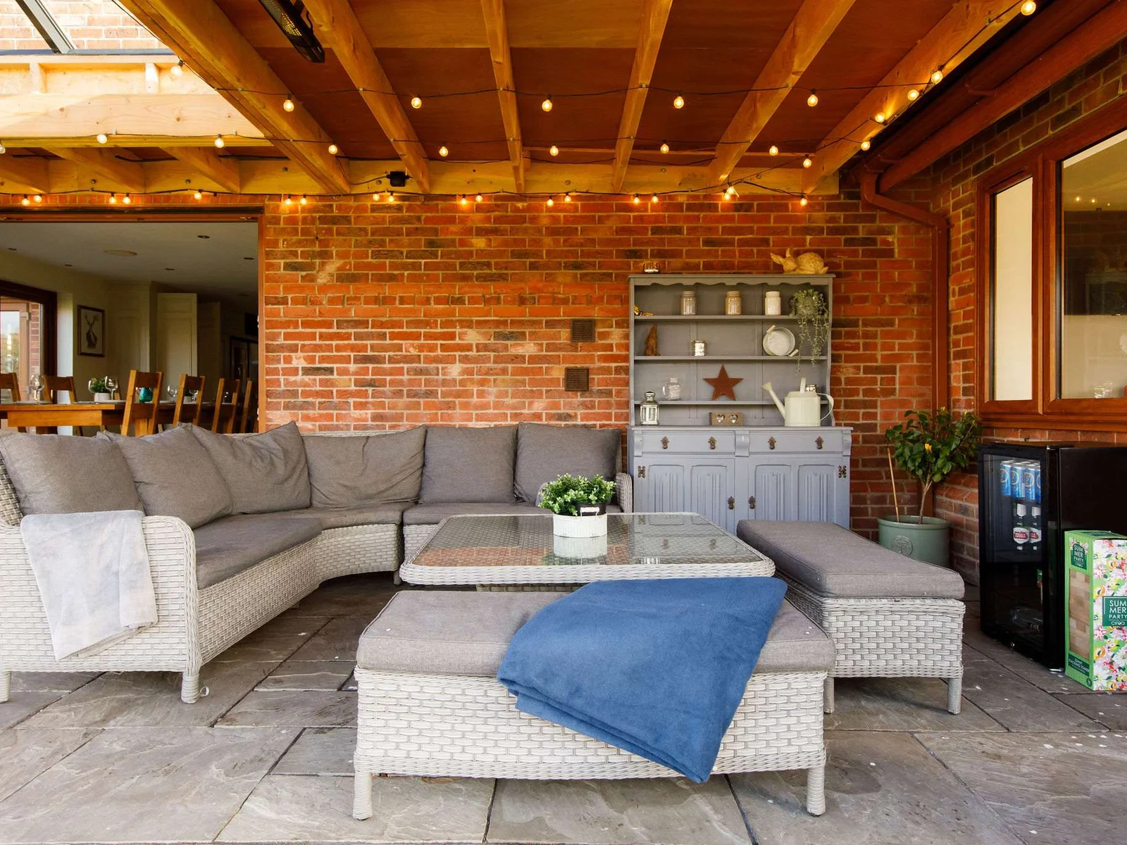 There is outdoor dining furniture for alfresco meals and long evenings chatting with loved ones as the sun goes down.