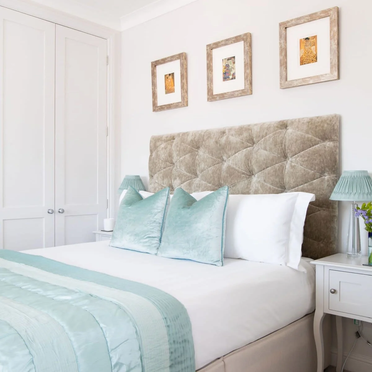 The master king room offers comfy bedding and quality linen