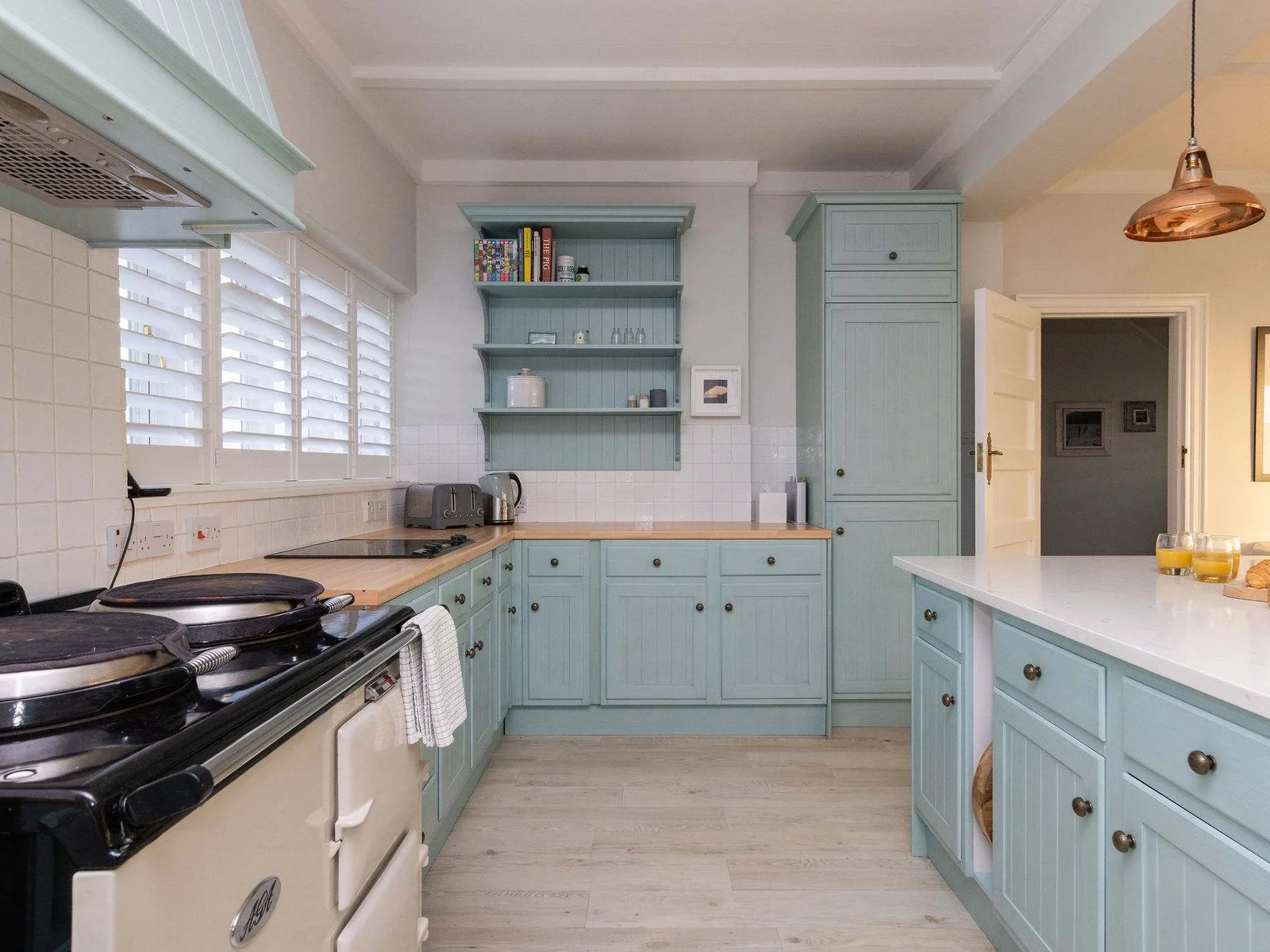 The kitchen has everything you need to prepare all meals and snacks for your stay!