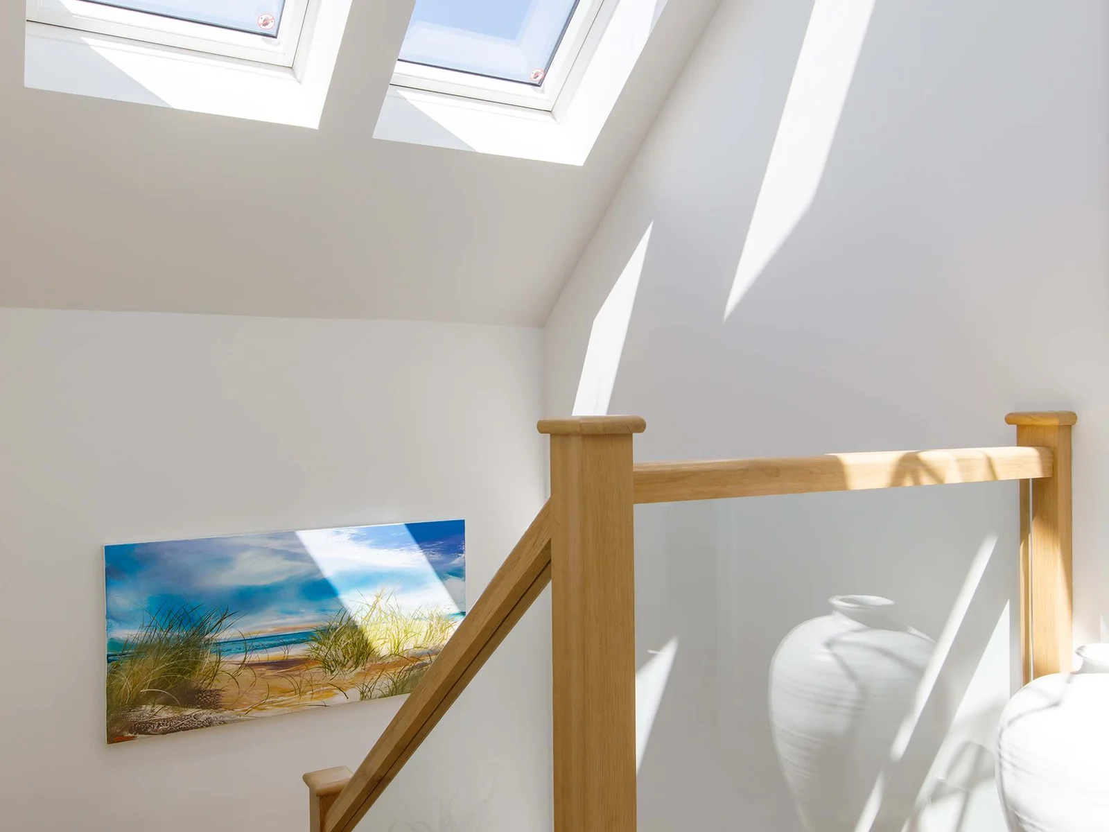 The home is light, airy and contemporary in design.