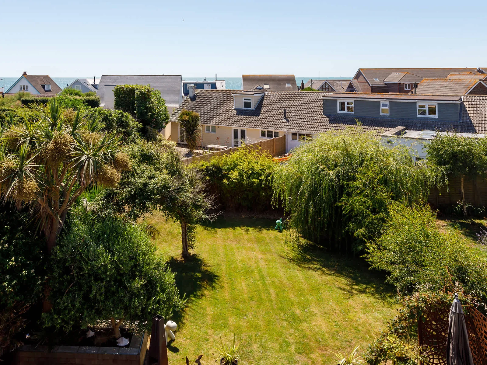 A large garden and sea views, what more can you ask for!