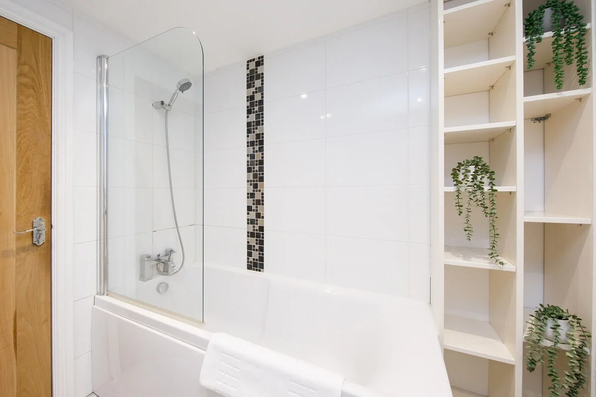 Bath and shower.