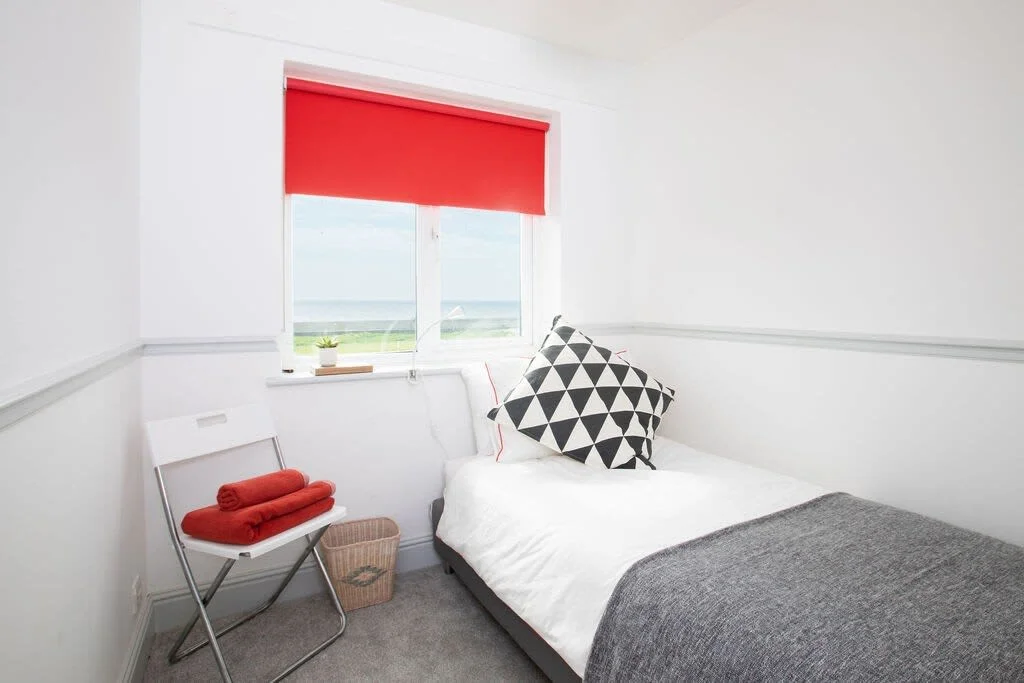 The single room also has wonderful sea views.