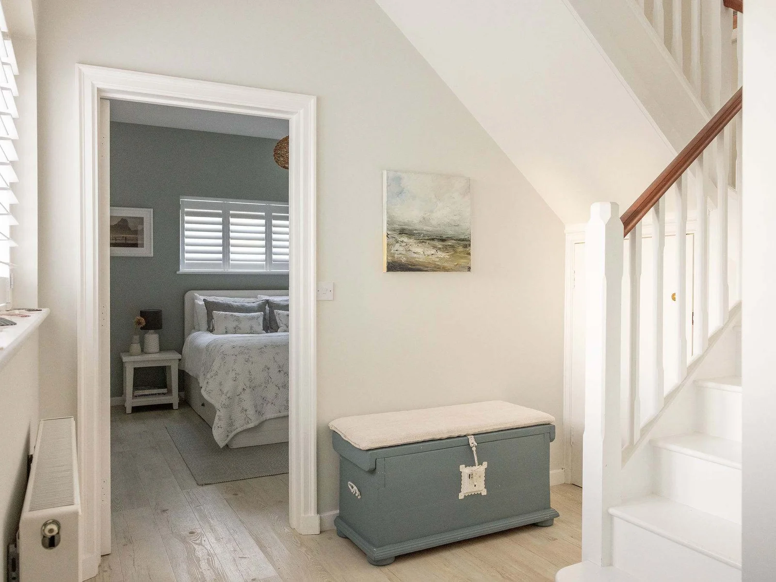 Entryway to private ground floor bedroom.