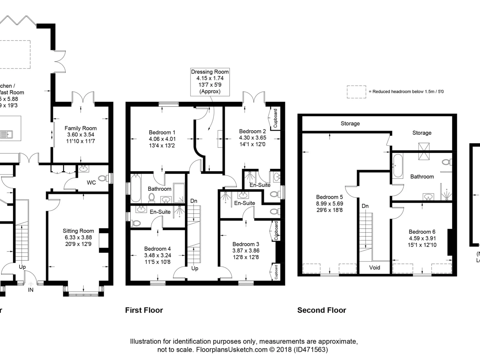 Floor plan of the property.
