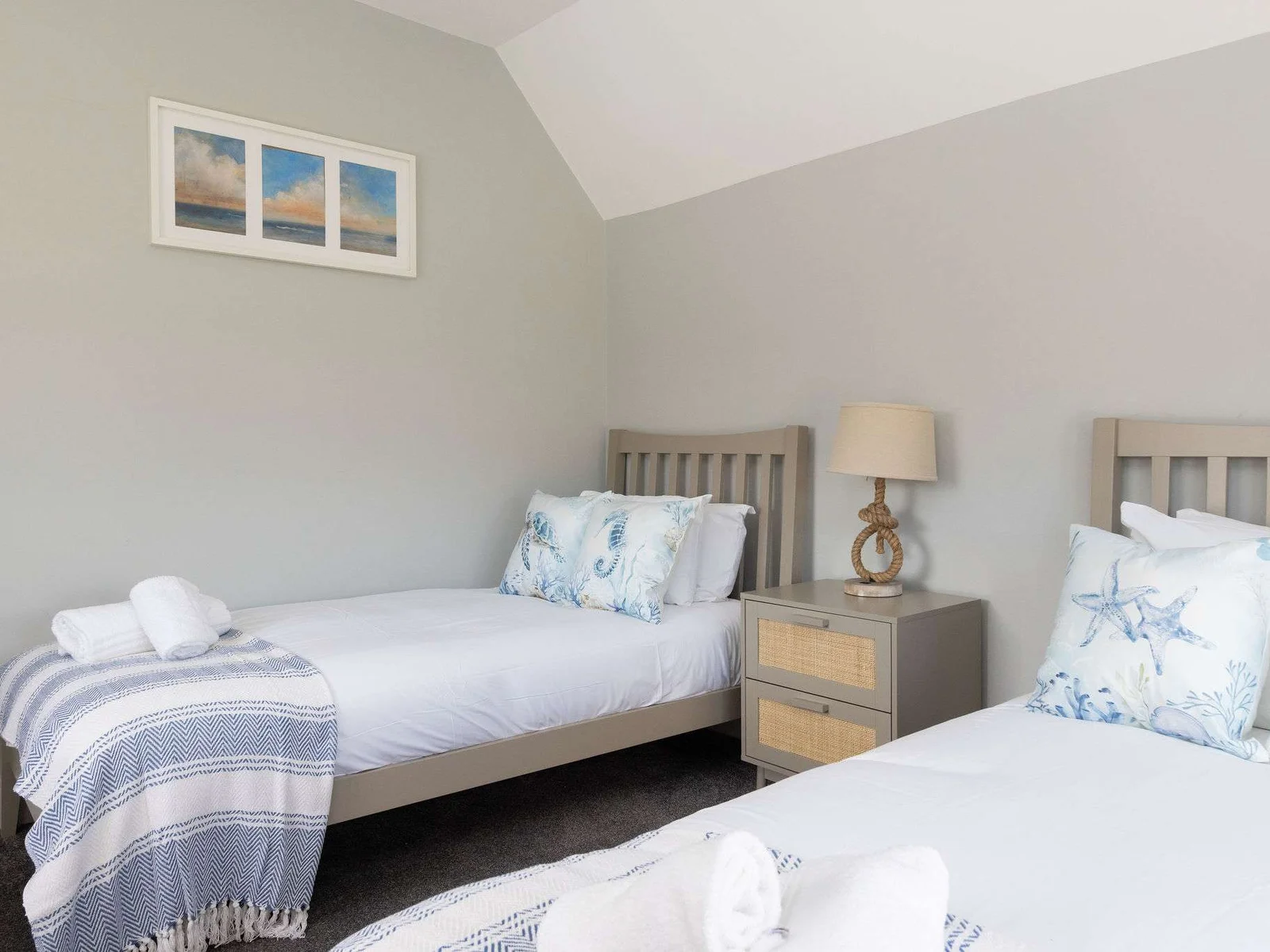 A unique twin room with its own charming, individual style.