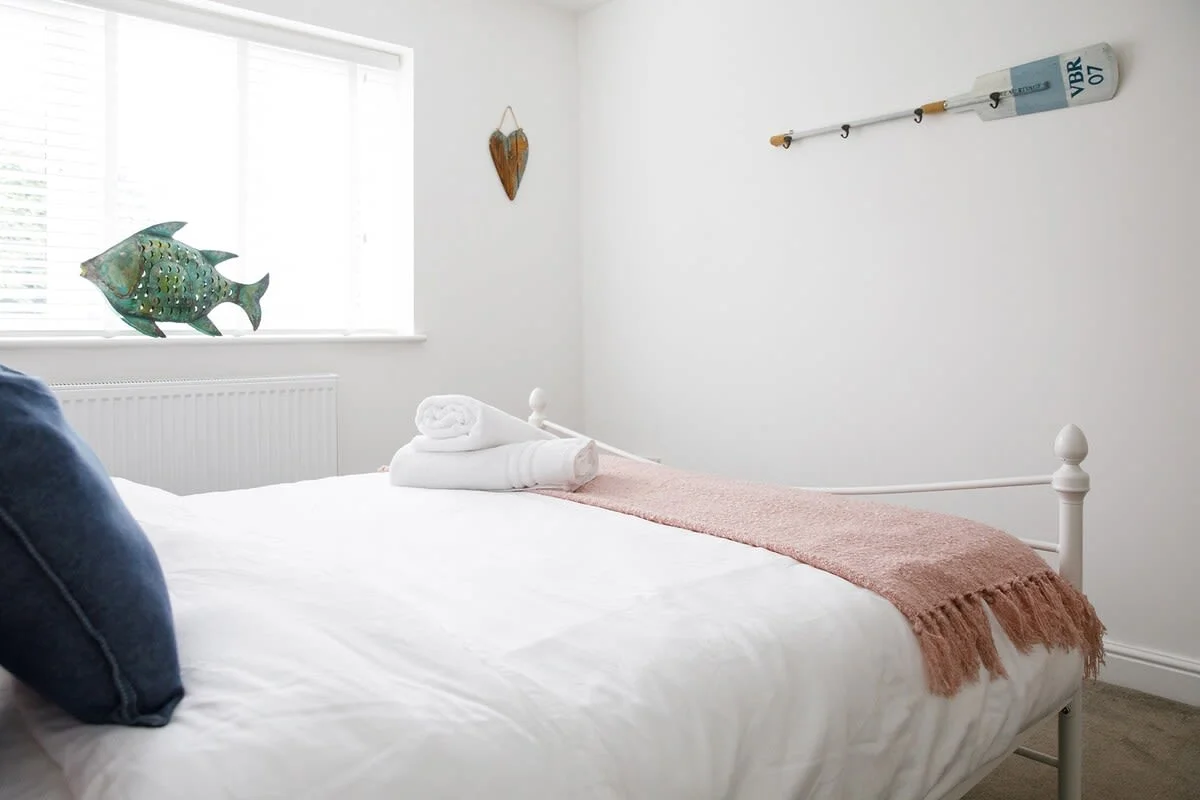 Light and airy bedroom.