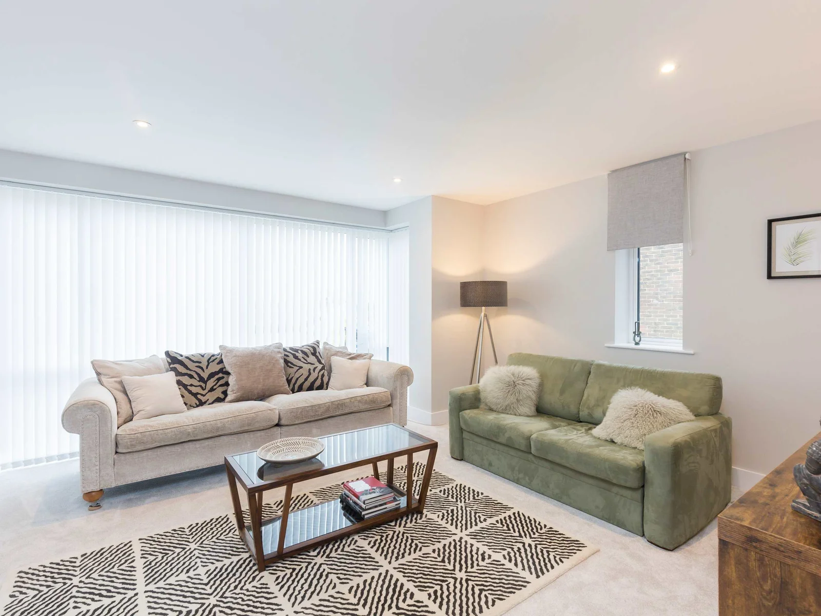 Feet up and flake out in this beautiful living room with double aspect.