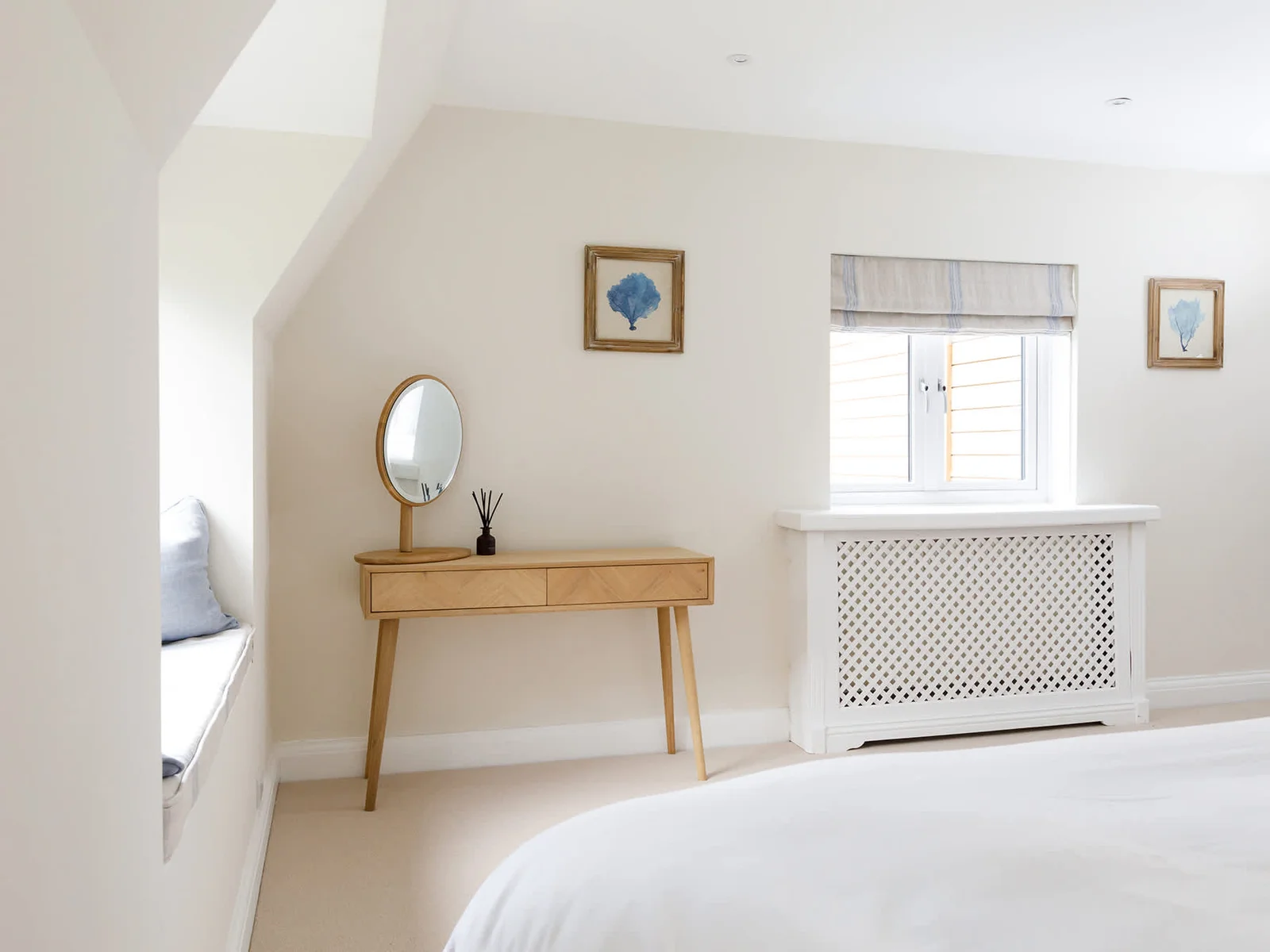 The light decor makes the rooms feel inviting and relaxing.