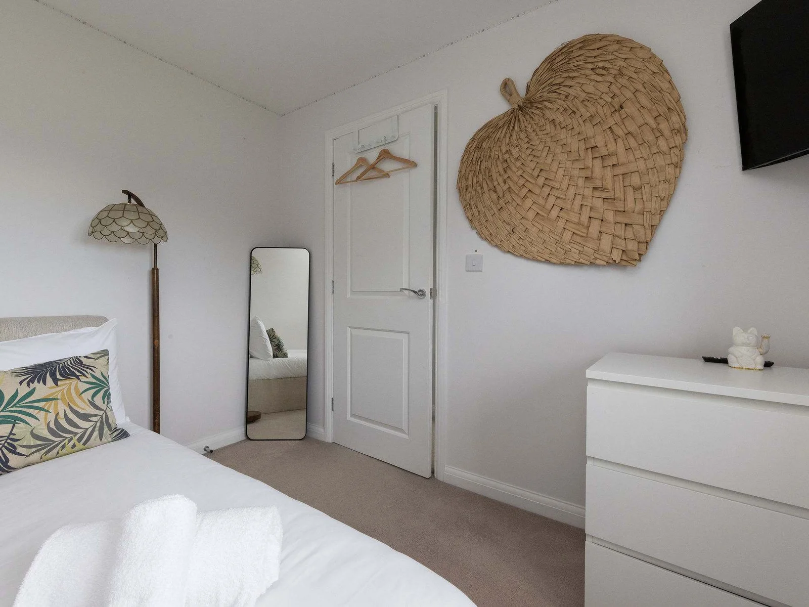 The second double also has a TV and plenty of storage for your belongings.