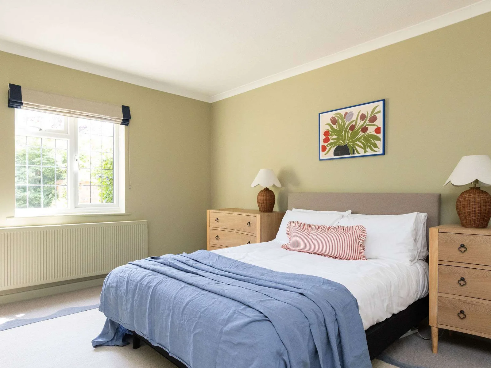 Each of the three bedrooms are beautifully decorated and furnished with both comfort and convenience in mind (pictured, master king room).