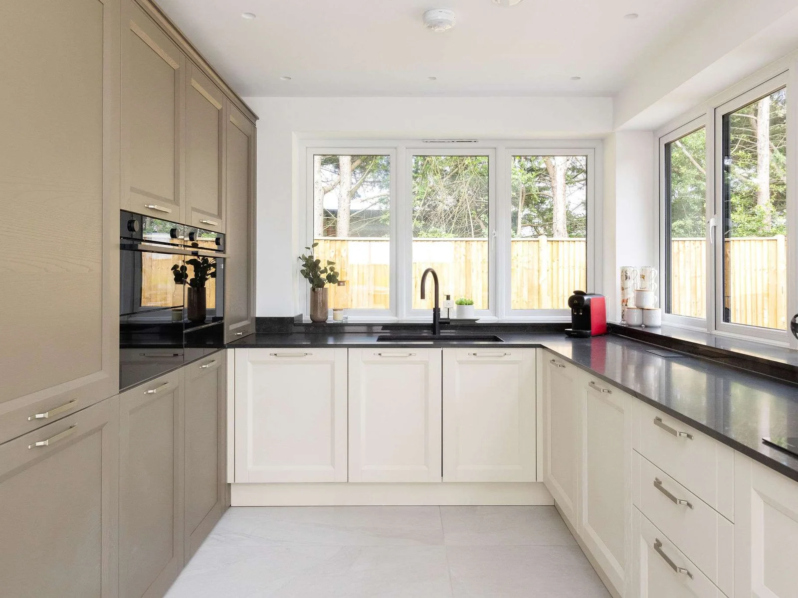 Modern kitchen with generous workspace and storage