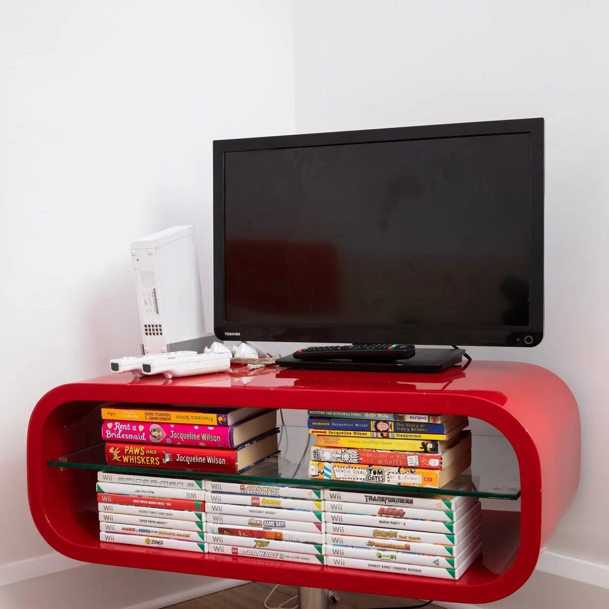 The snug features a Wii and a flat screen TV