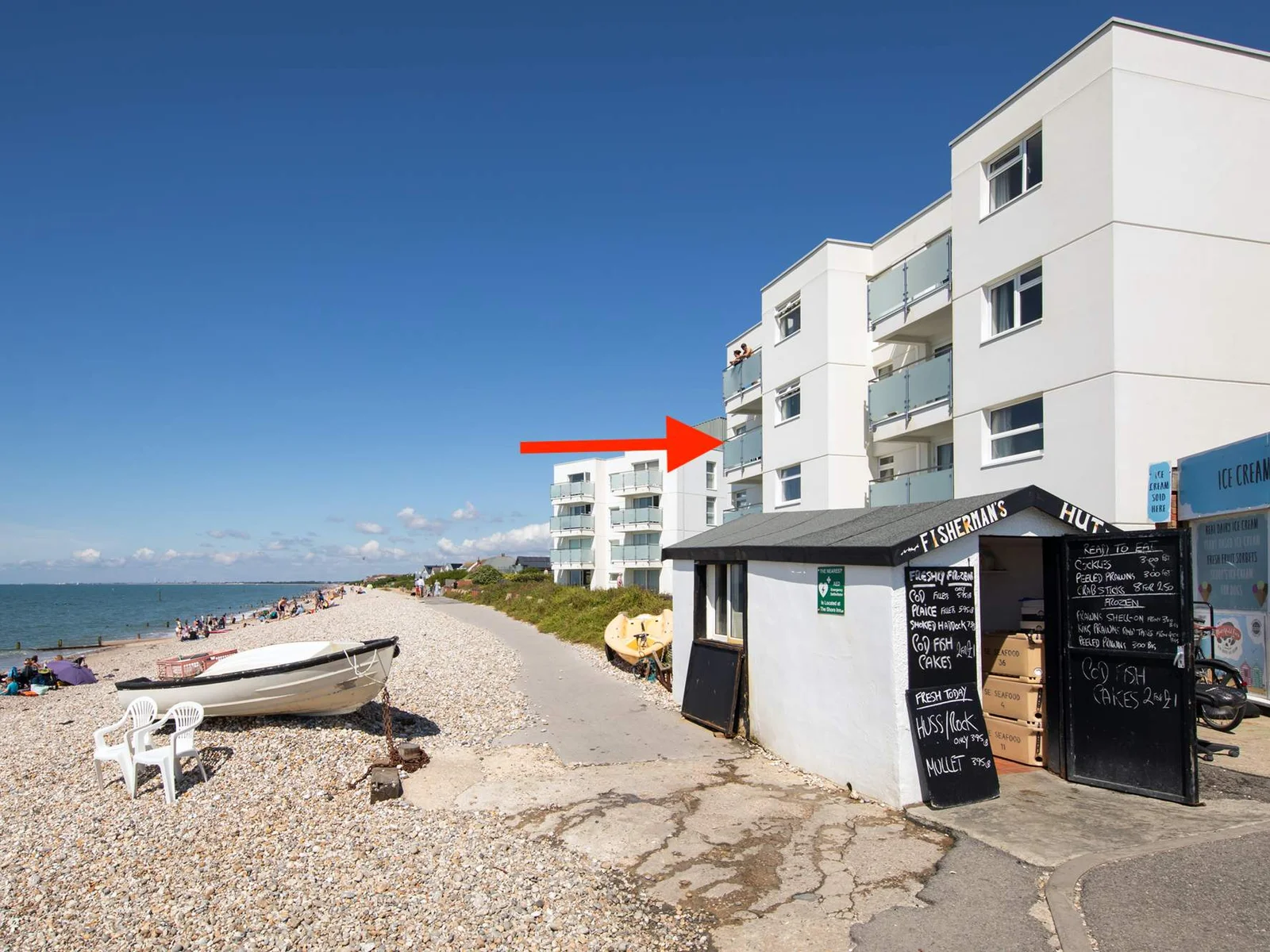 Yes! Your apartment is this close to beach
