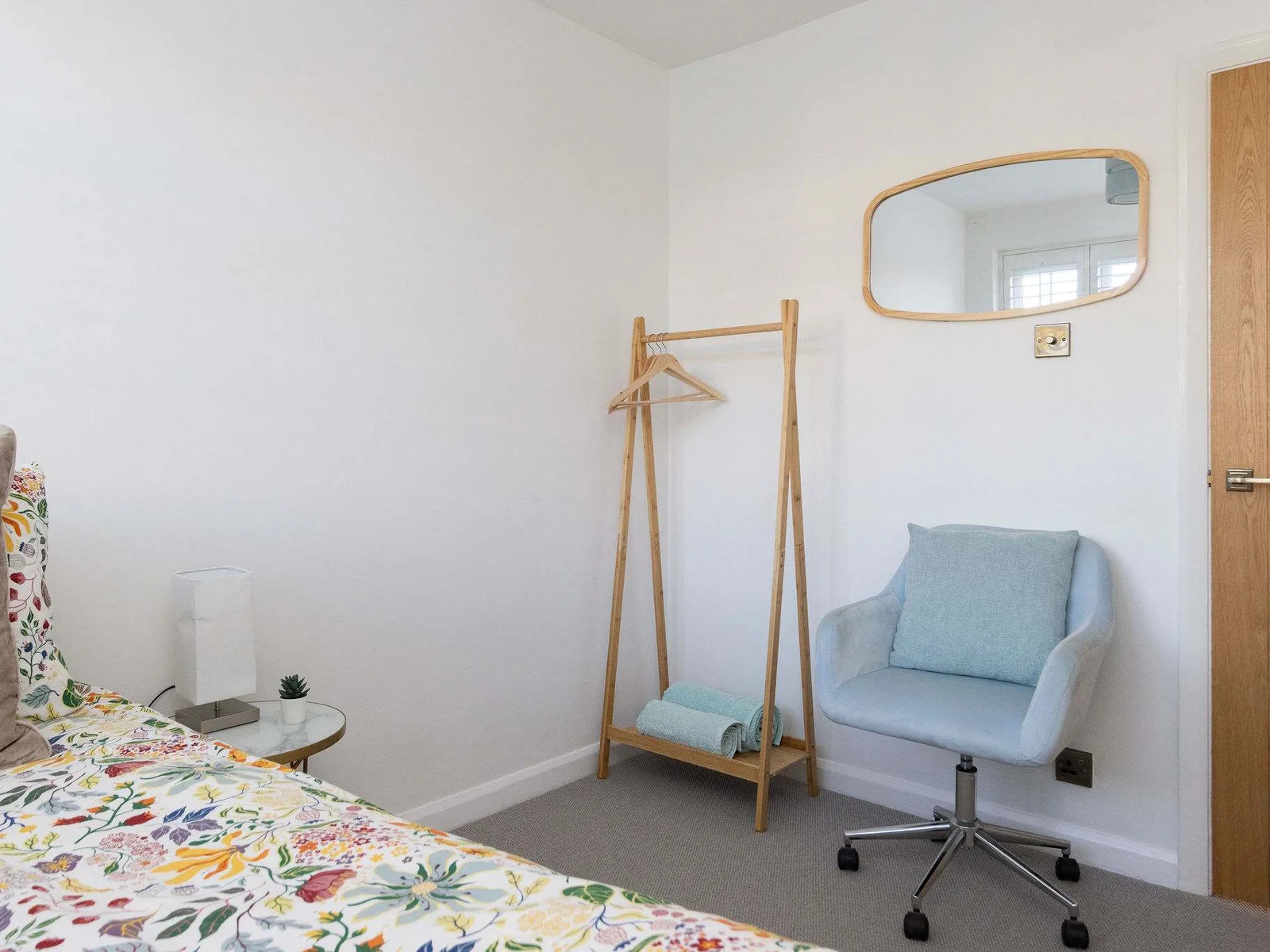 Bedroom 4 - Small clothes rail to hang your garments