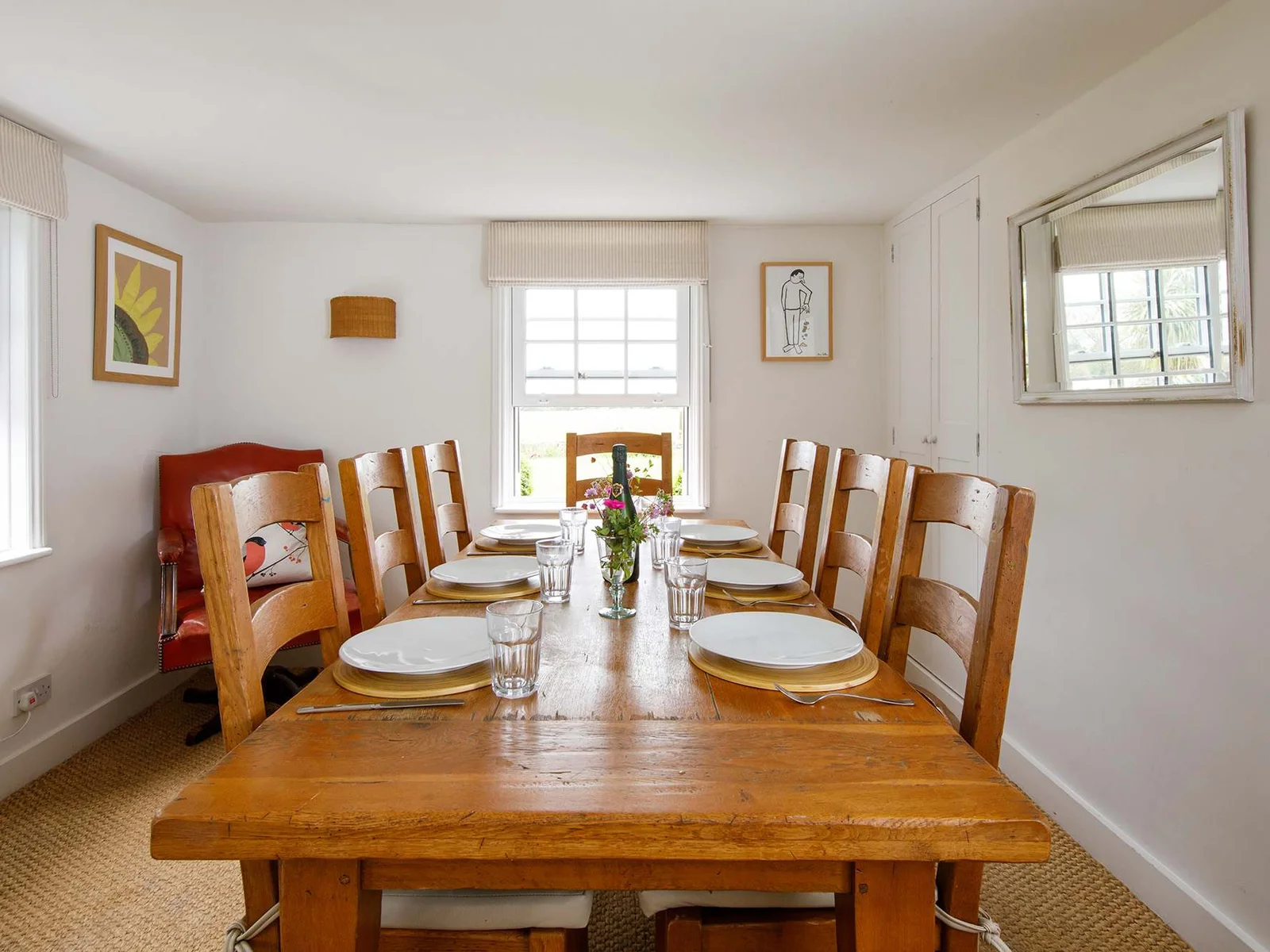 The table is large enough to seat all guests