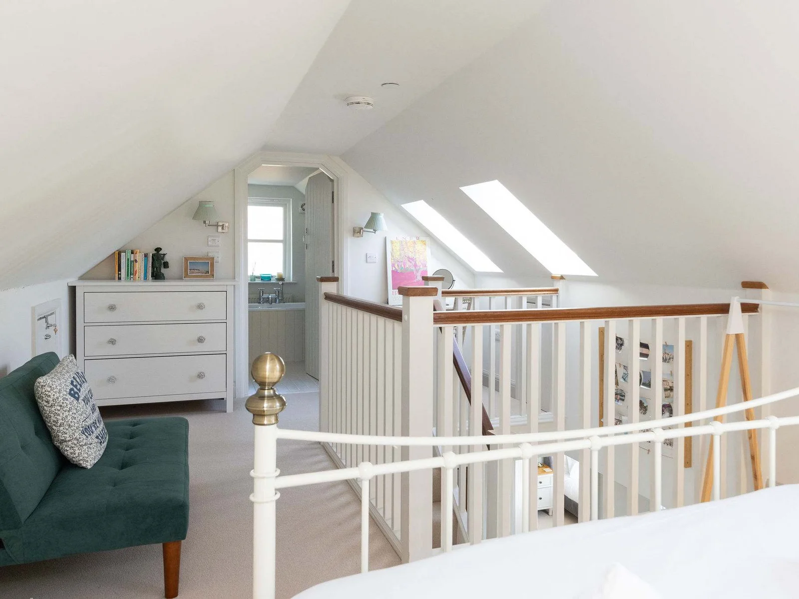 Spacious loft retreat with seating and en suite access
