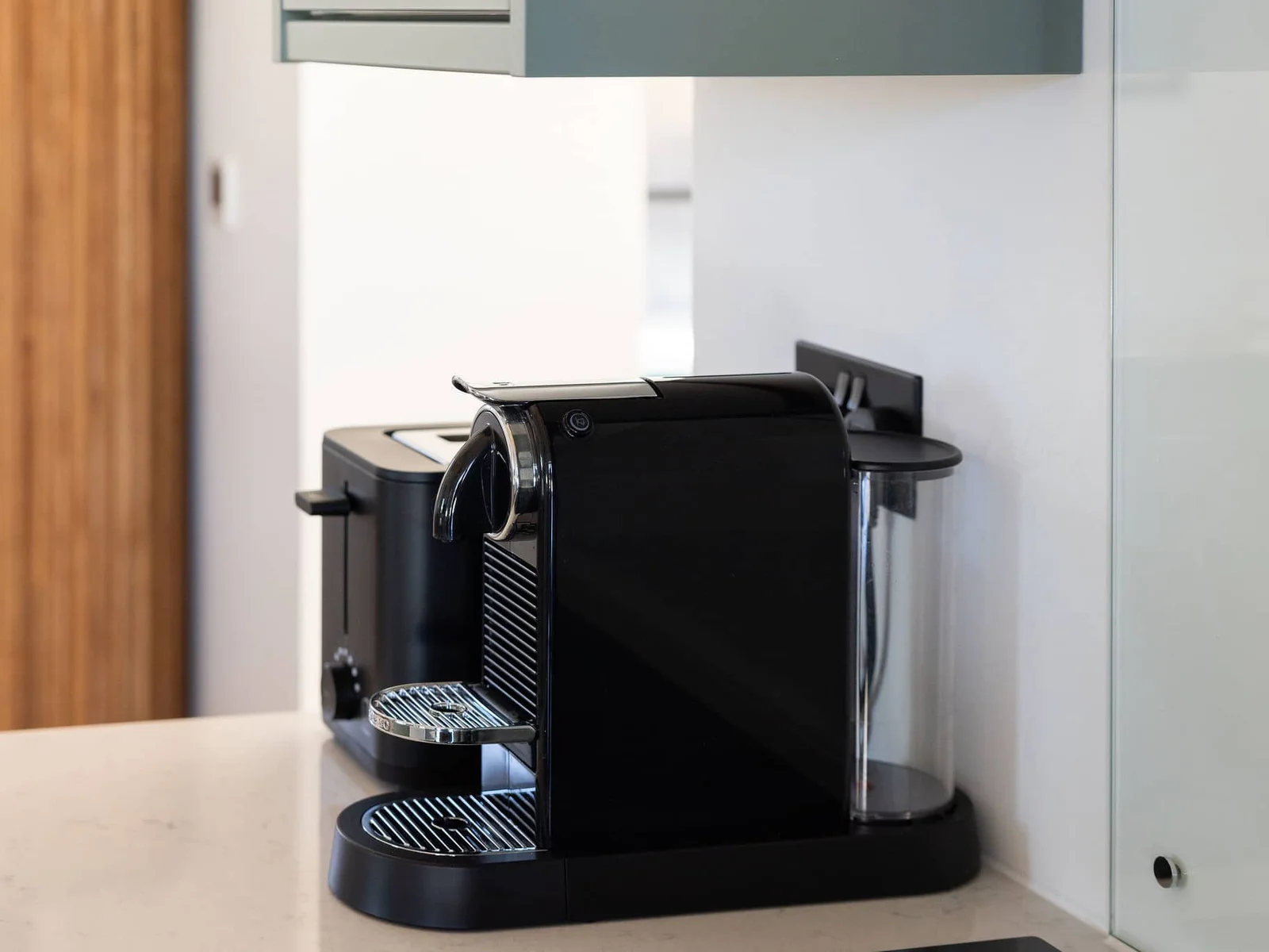 Start slow mornings with fresh coffee in a calm modern kitchen, perfect before exploring the Sussex countryside.