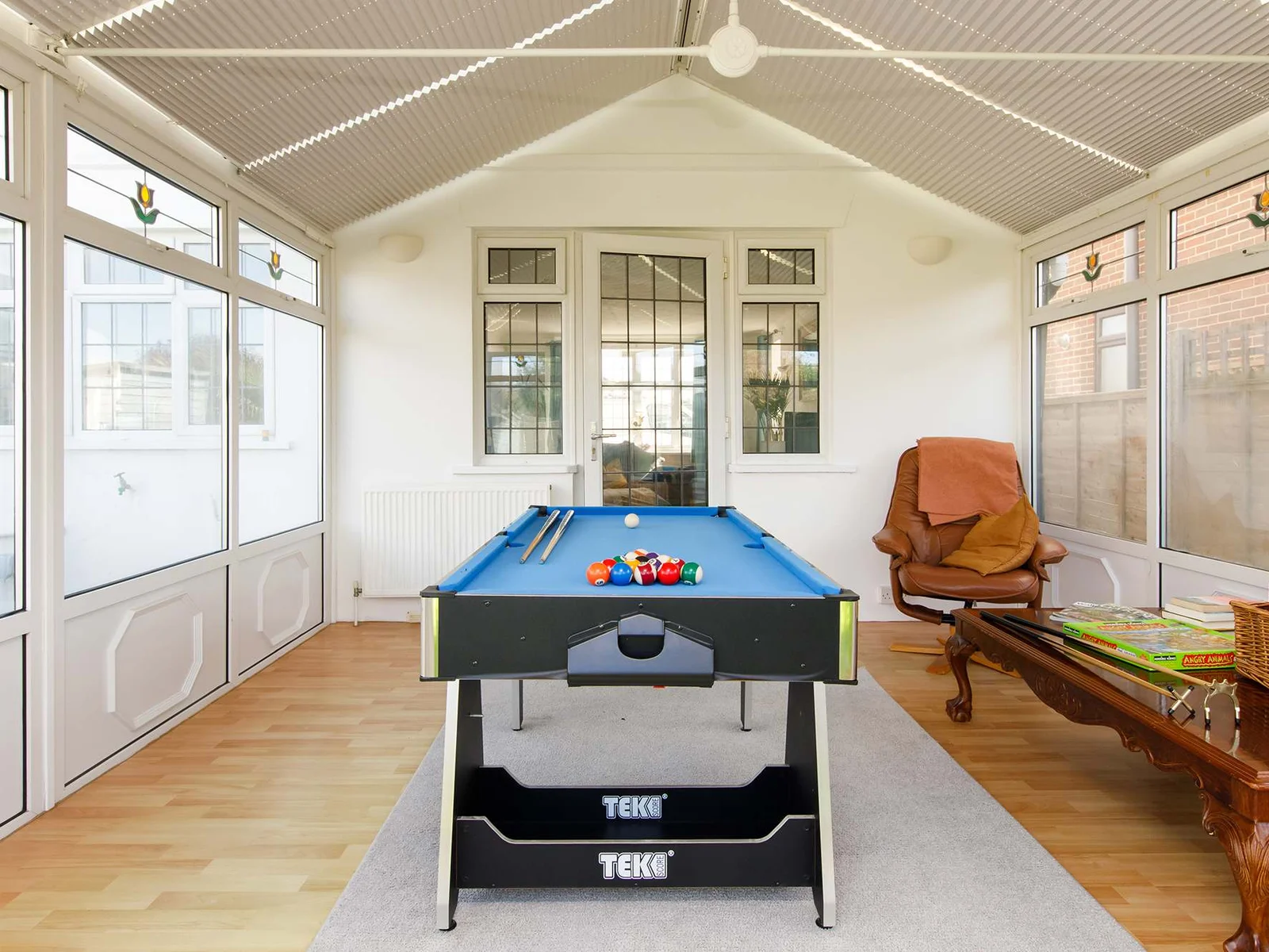Spend quality time playing games with friends and family. Maybe even a pool tournament!