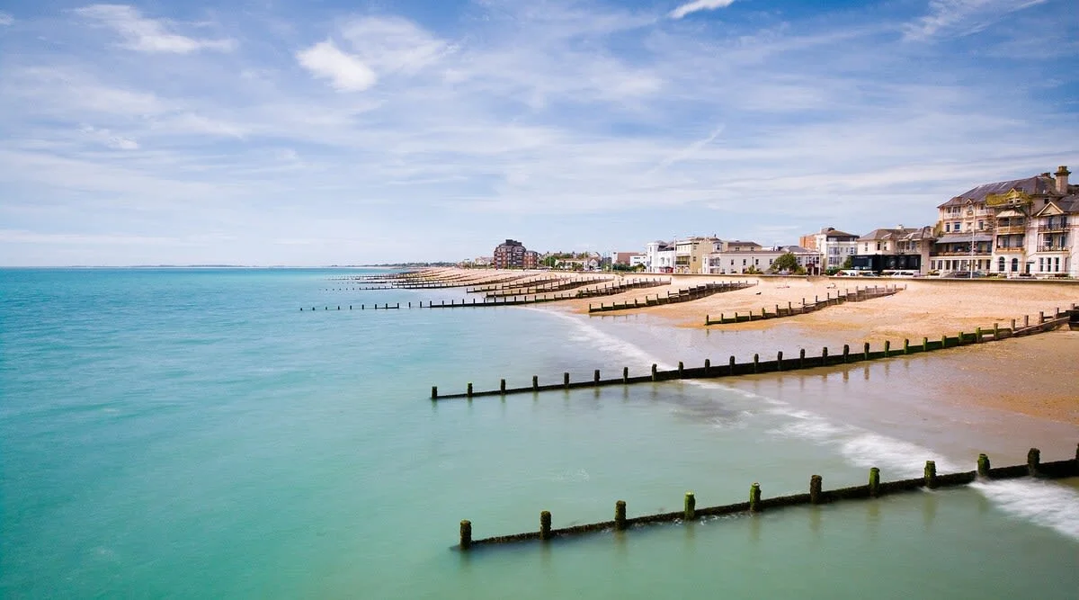 The stunning sandy beach at Bognor.