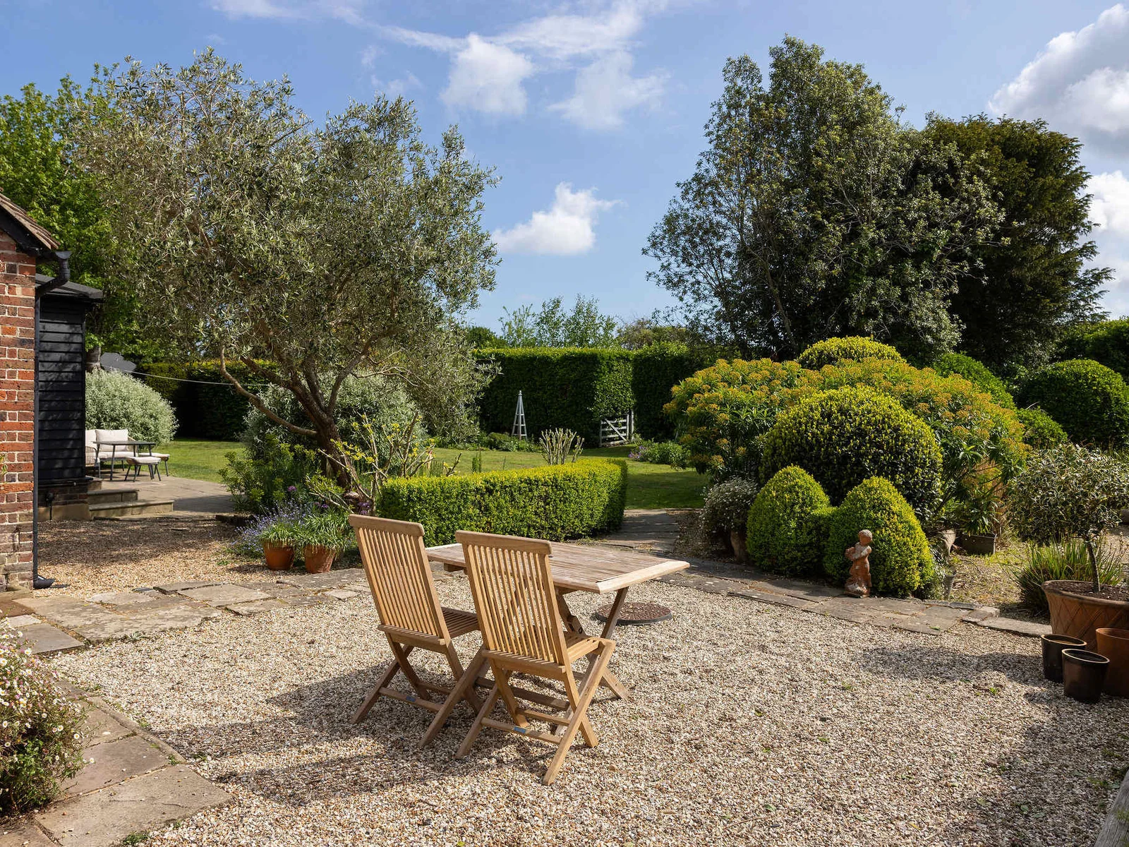 Private garden space ideal for quiet outdoor moments.