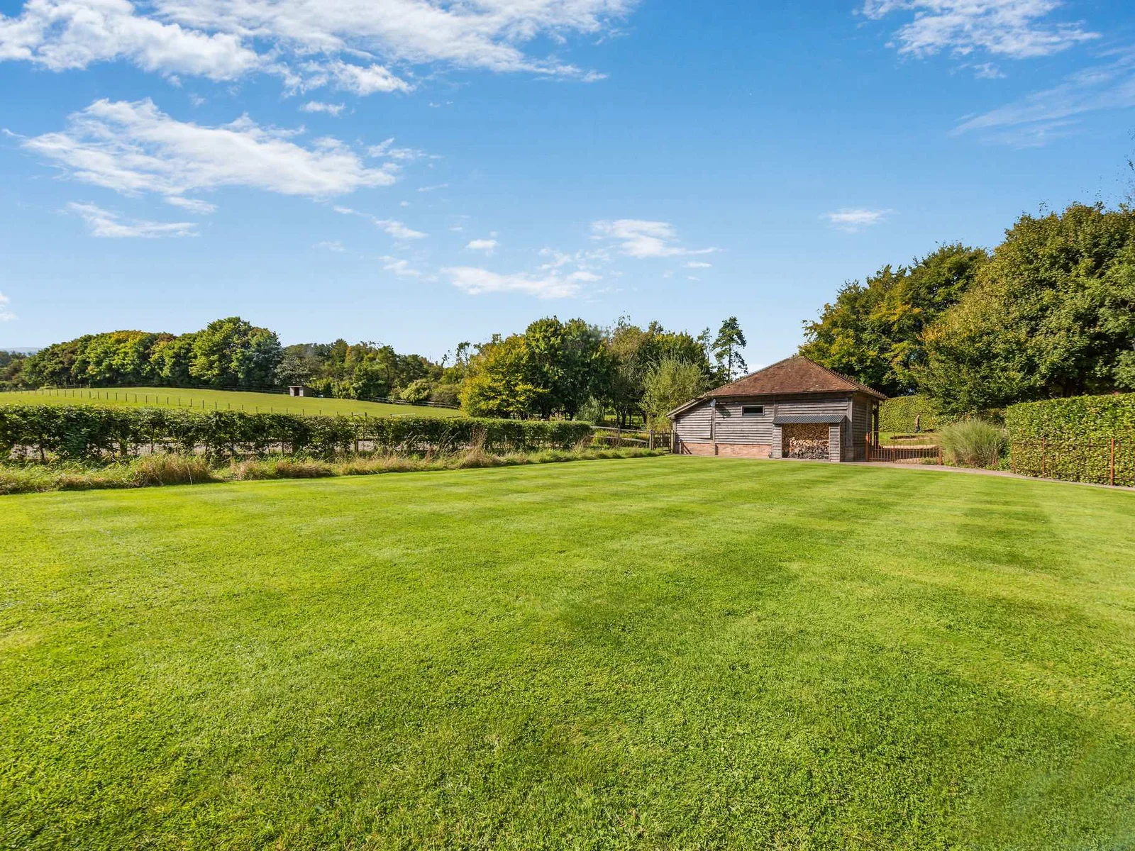 Expansive lawns with plenty of space to relax and enjoy the outdoors