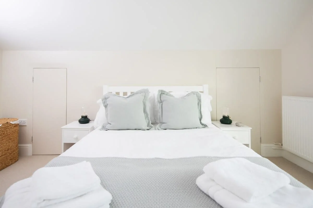 Your beautifully presented double bed (this has now been replaced for a king bed).