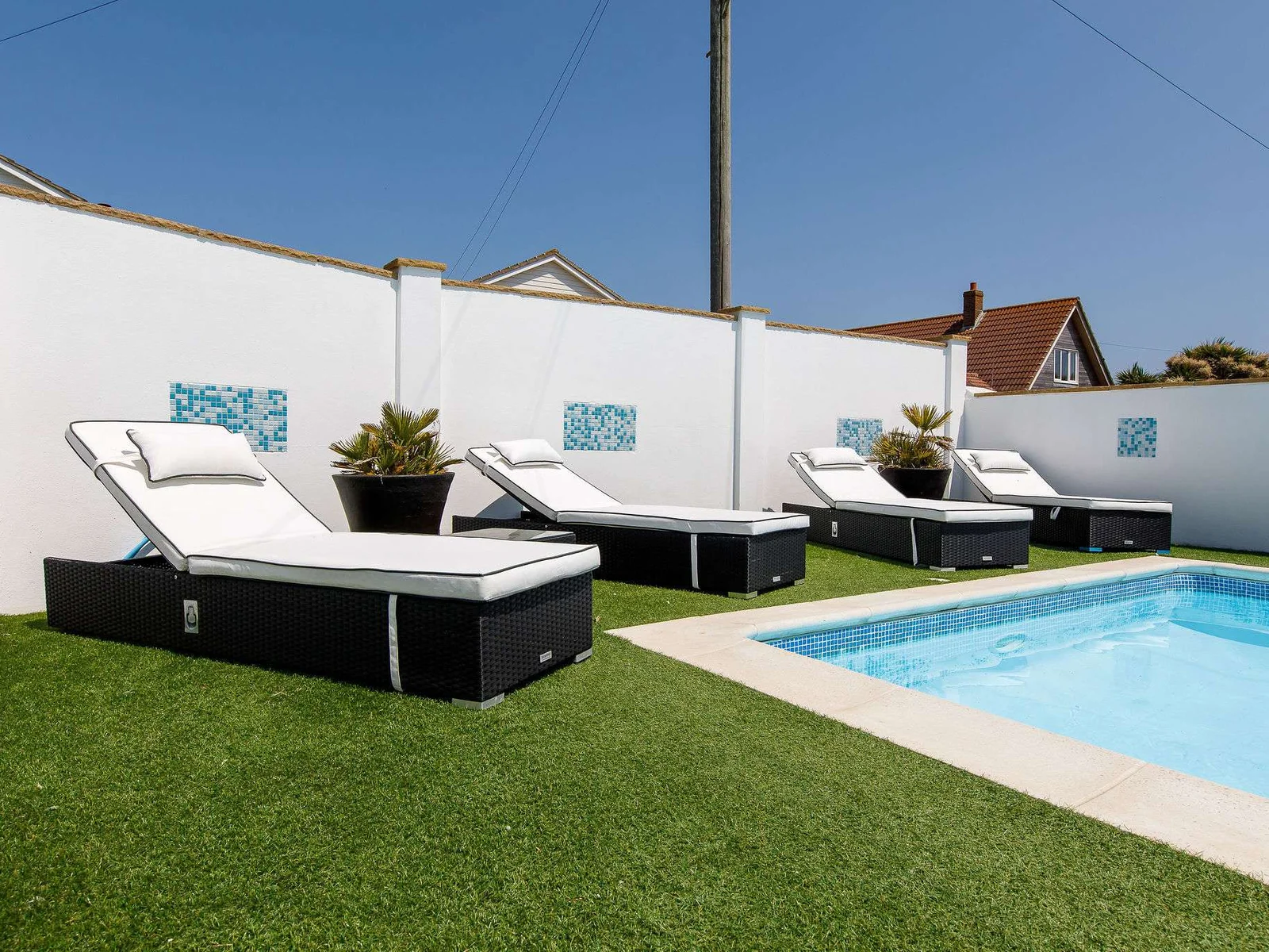 Catch a few rays while you relax around the pool.