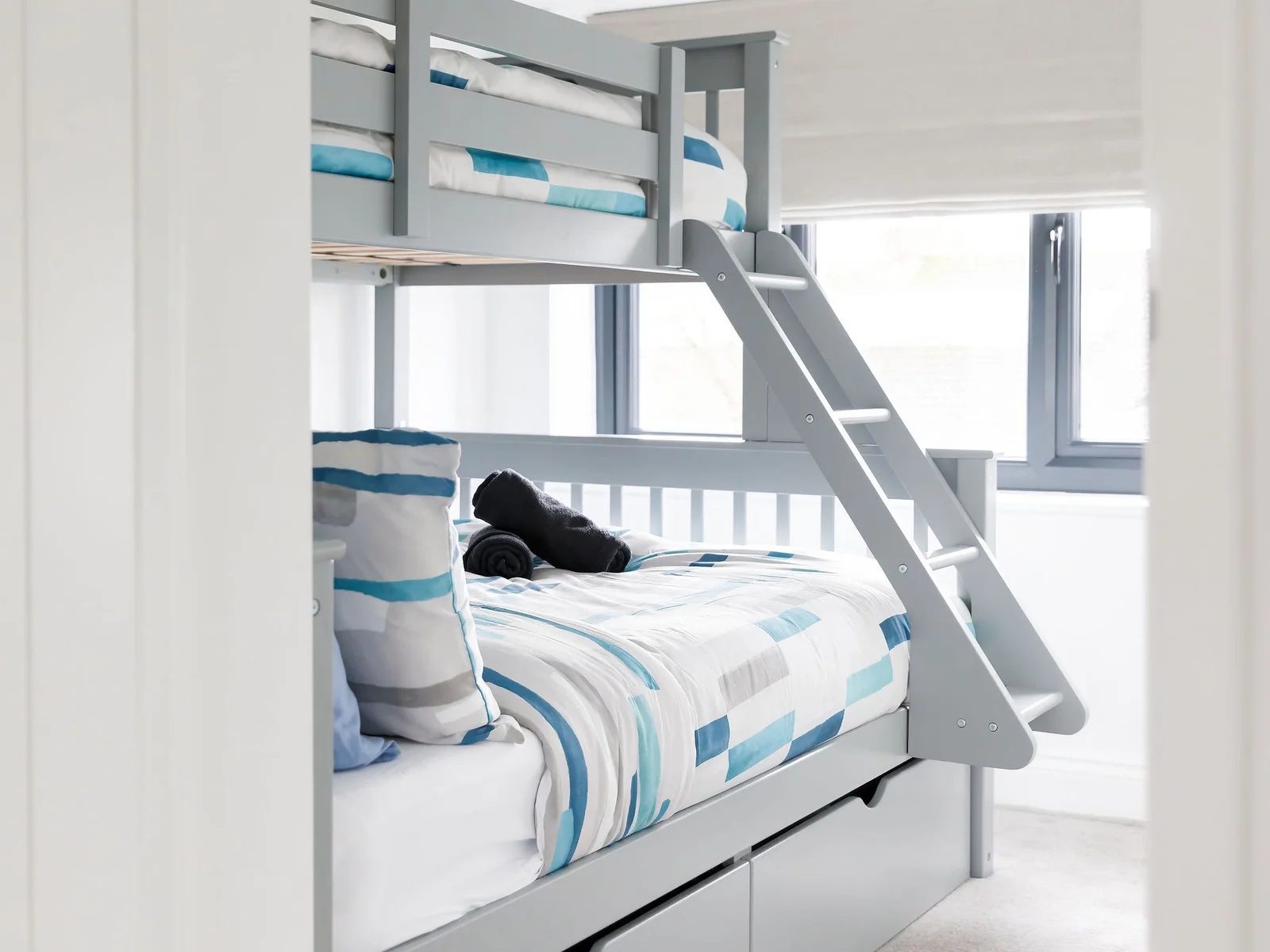 The bunk room is perfect for children to share, this room can sleep up to 3 persons.