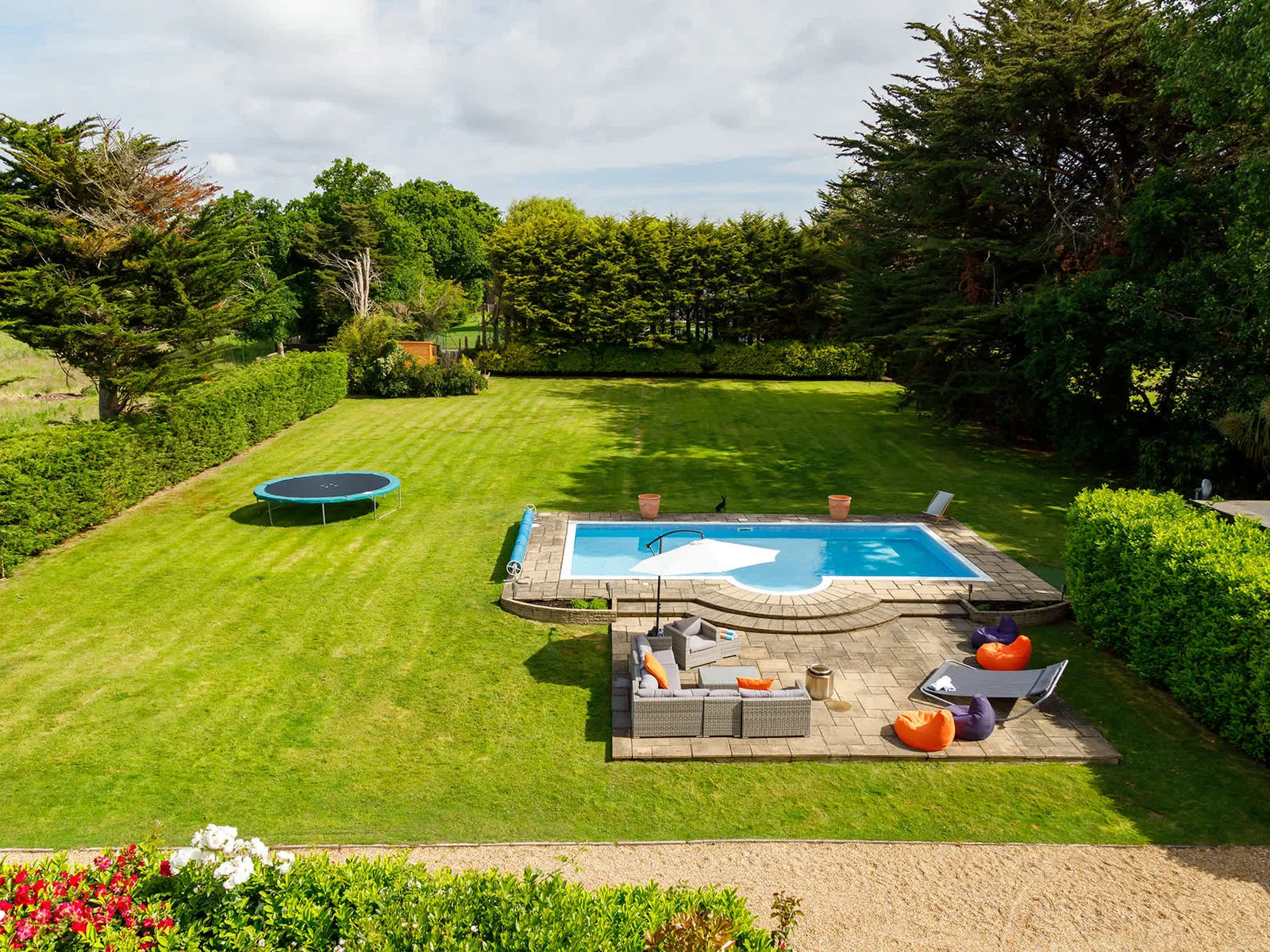 The entire house, pool and gardens are all yours!