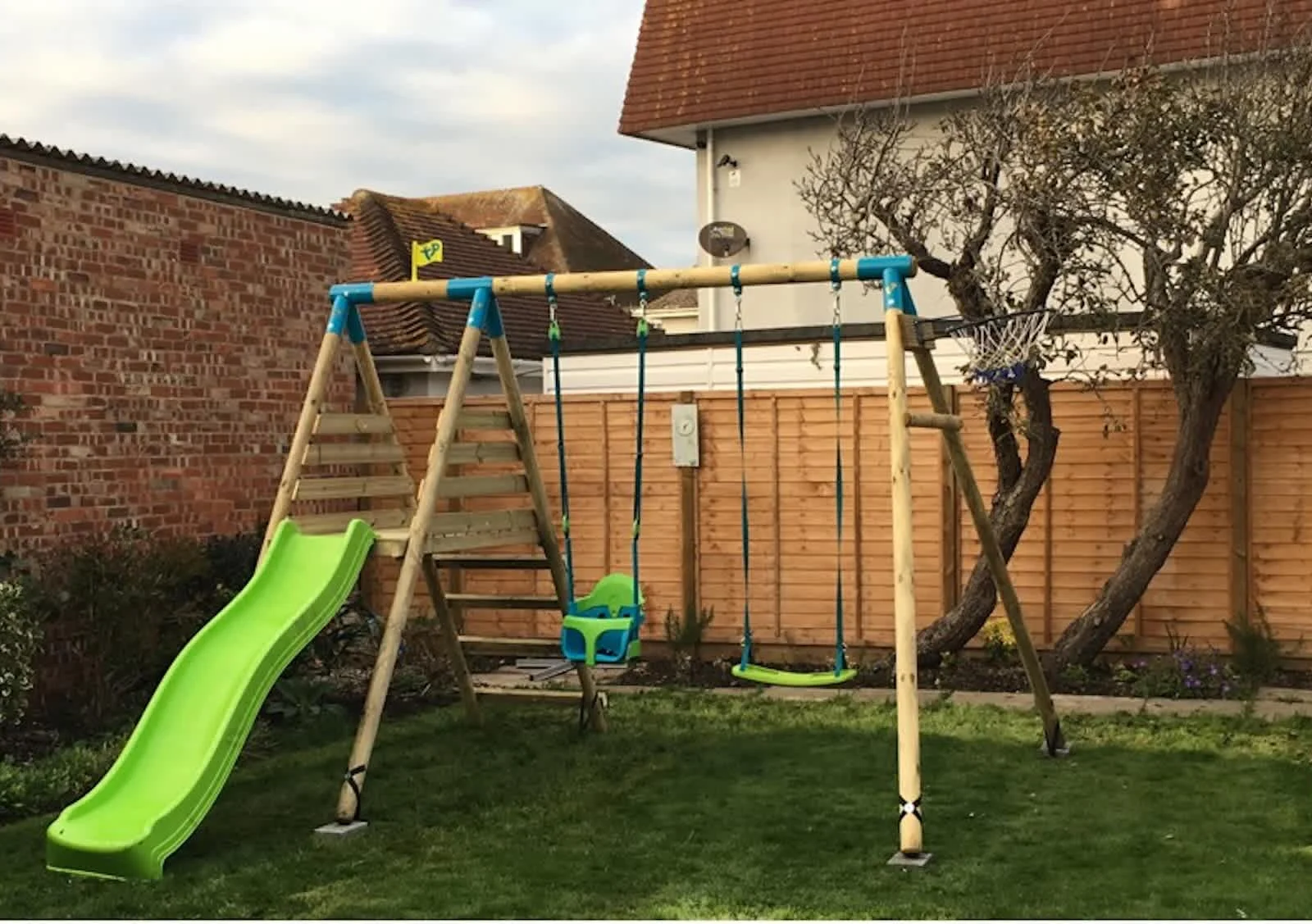 New for 2022, a lovely swing set for the kids!