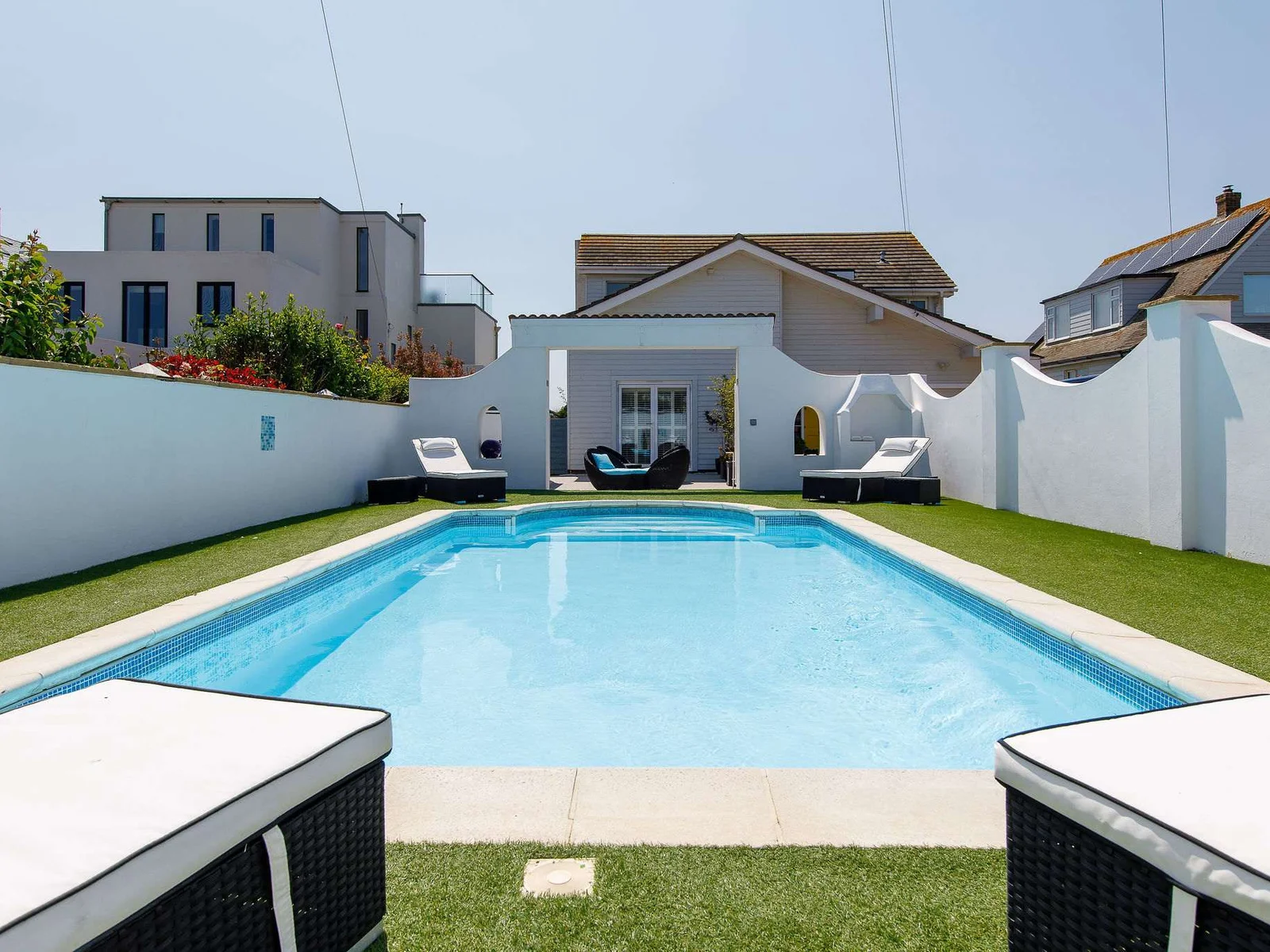 Seafront luxury with private heated pool awaits for you in the Witterings!