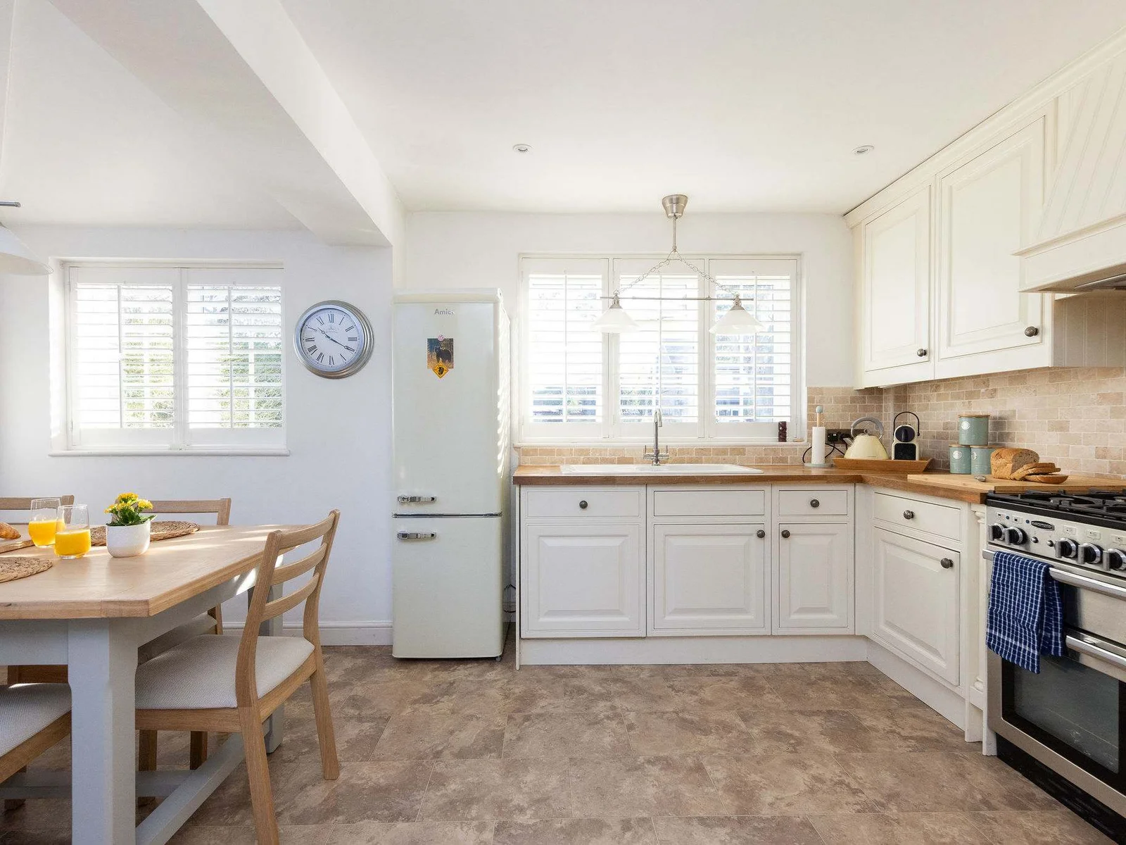 A great size kitchen/dining area.
