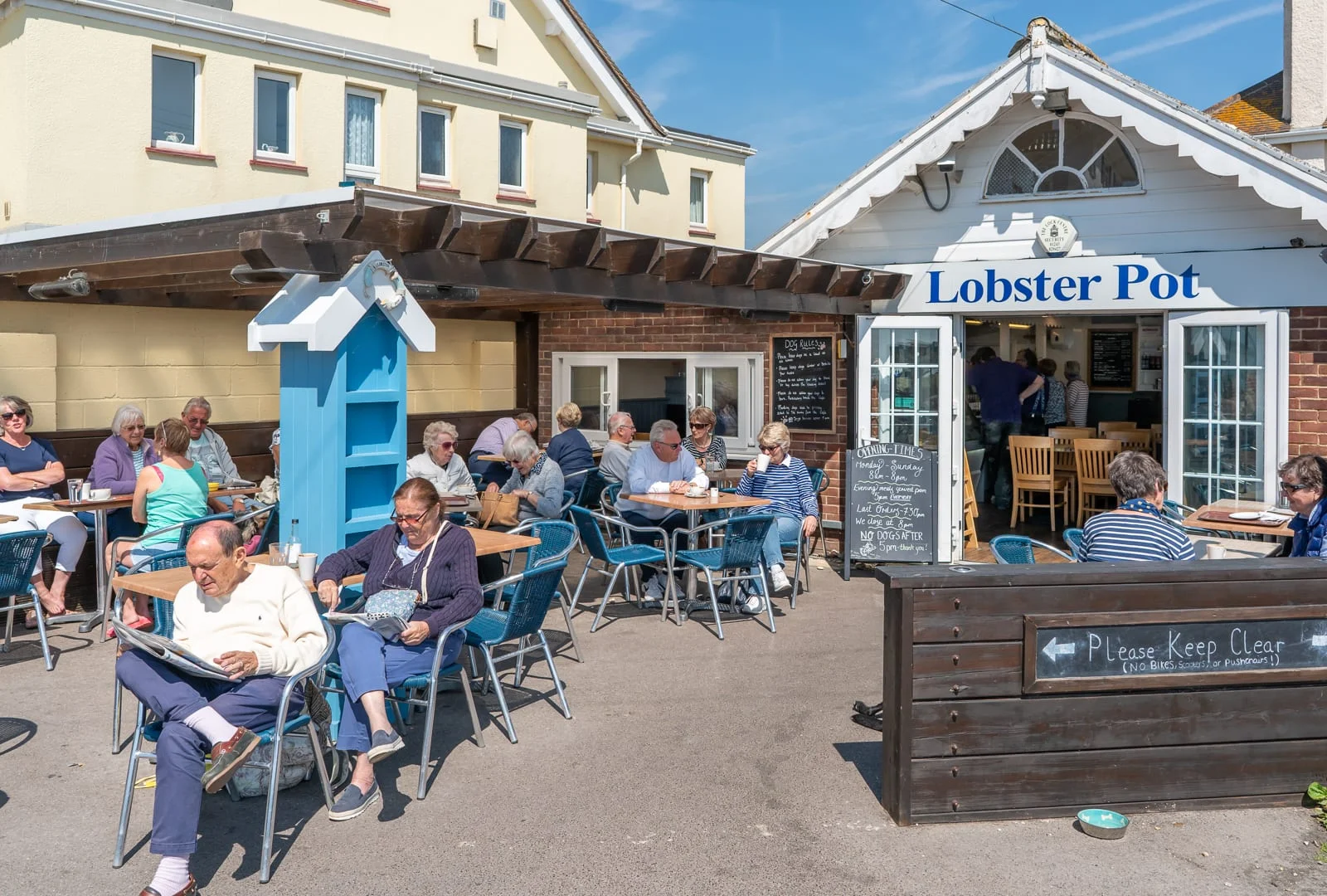 The famous lobster pot, don't worry they close at 7pm so you won't be disturbed