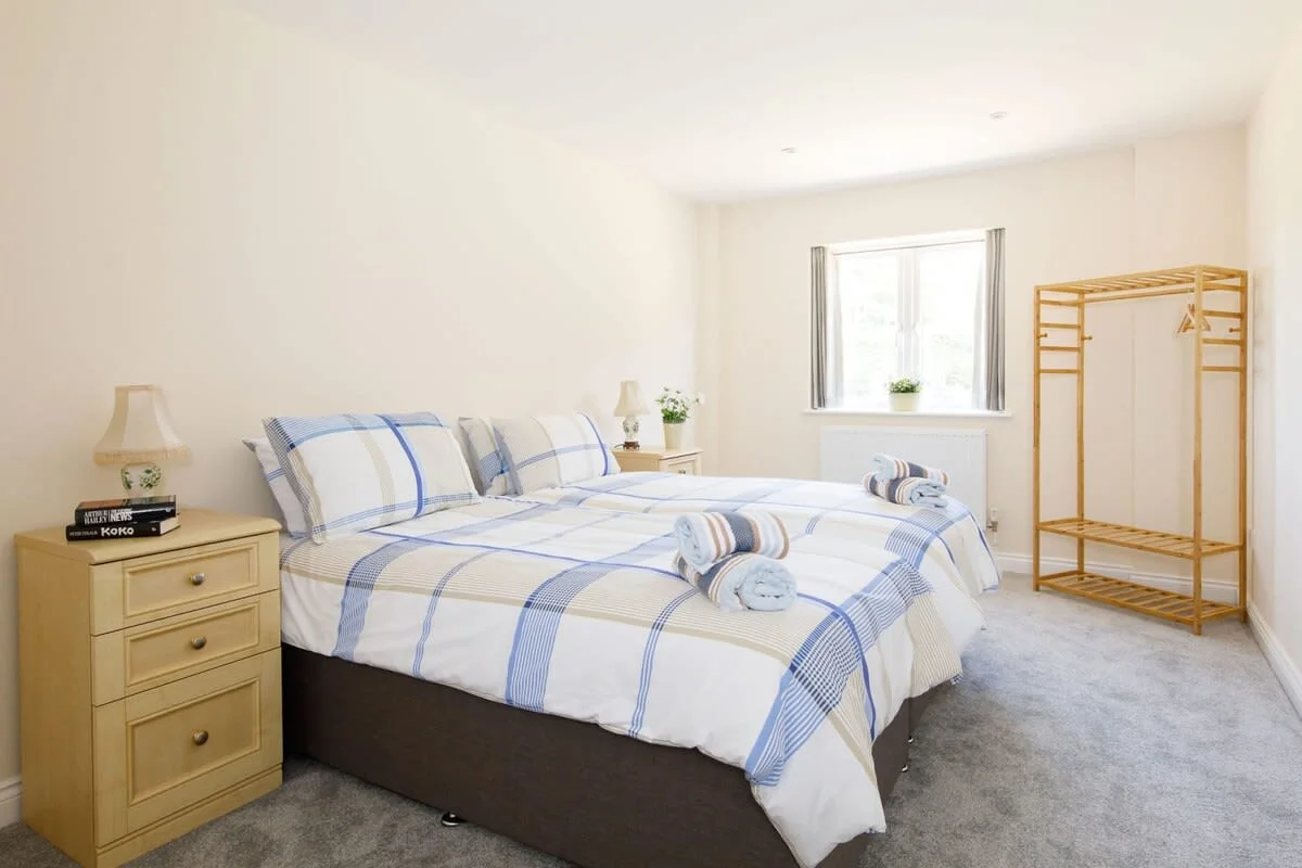 The home has two comfy bedrooms to sleep up to 4 guests.