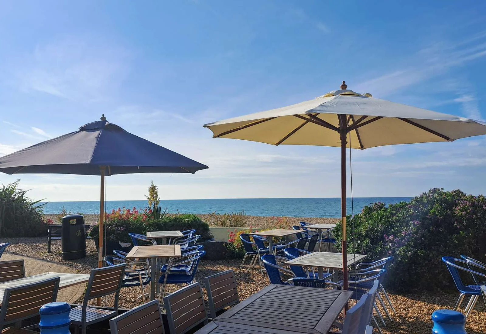Enjoy delicious food and sea views from The Lobster Pot.