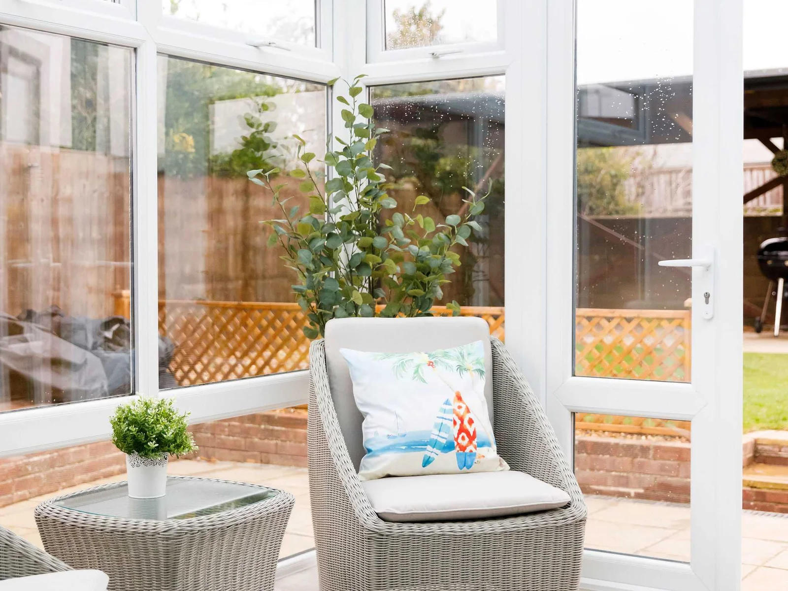 The conservatory is a fantastic additional space for all the family.