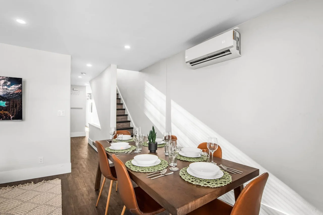 As you take your seat, the dining room's sophisticated design sets the stage for memorable meals and conversations.
