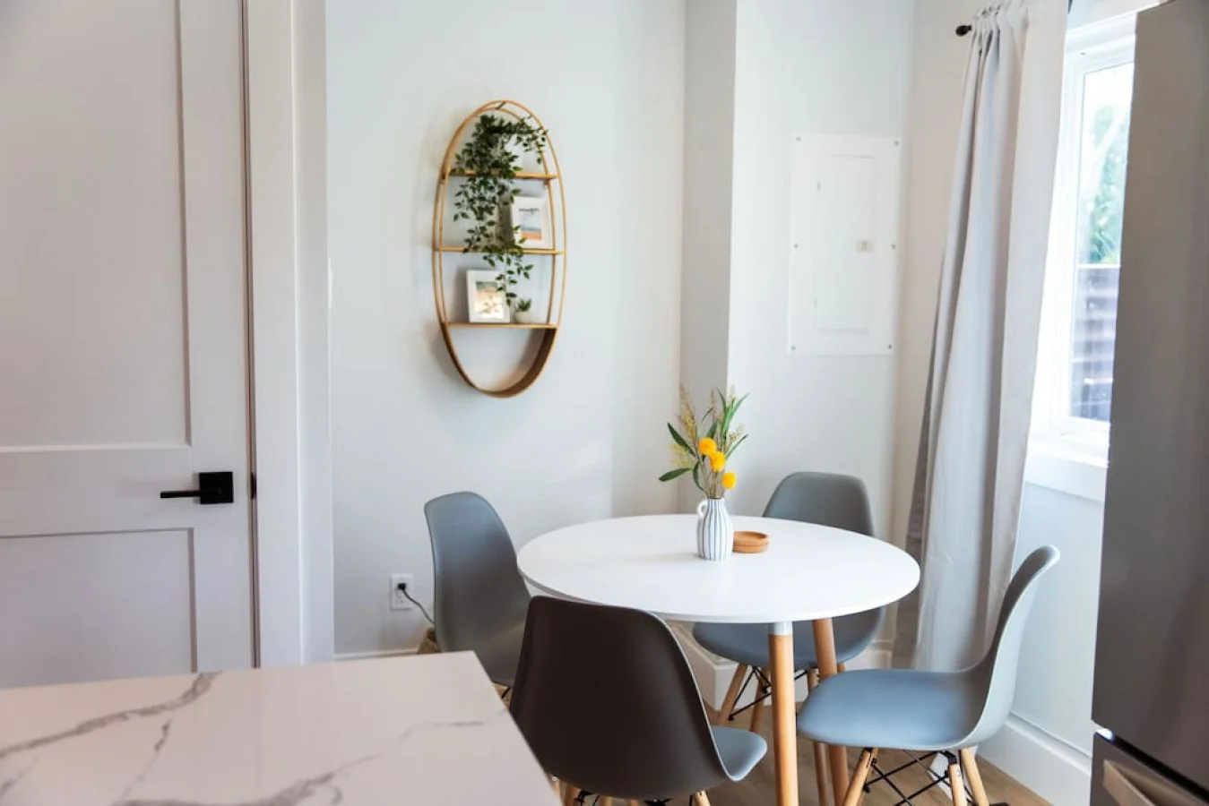 The dining room encourages you to gather with friends, enjoy a drink, and create lasting memories.