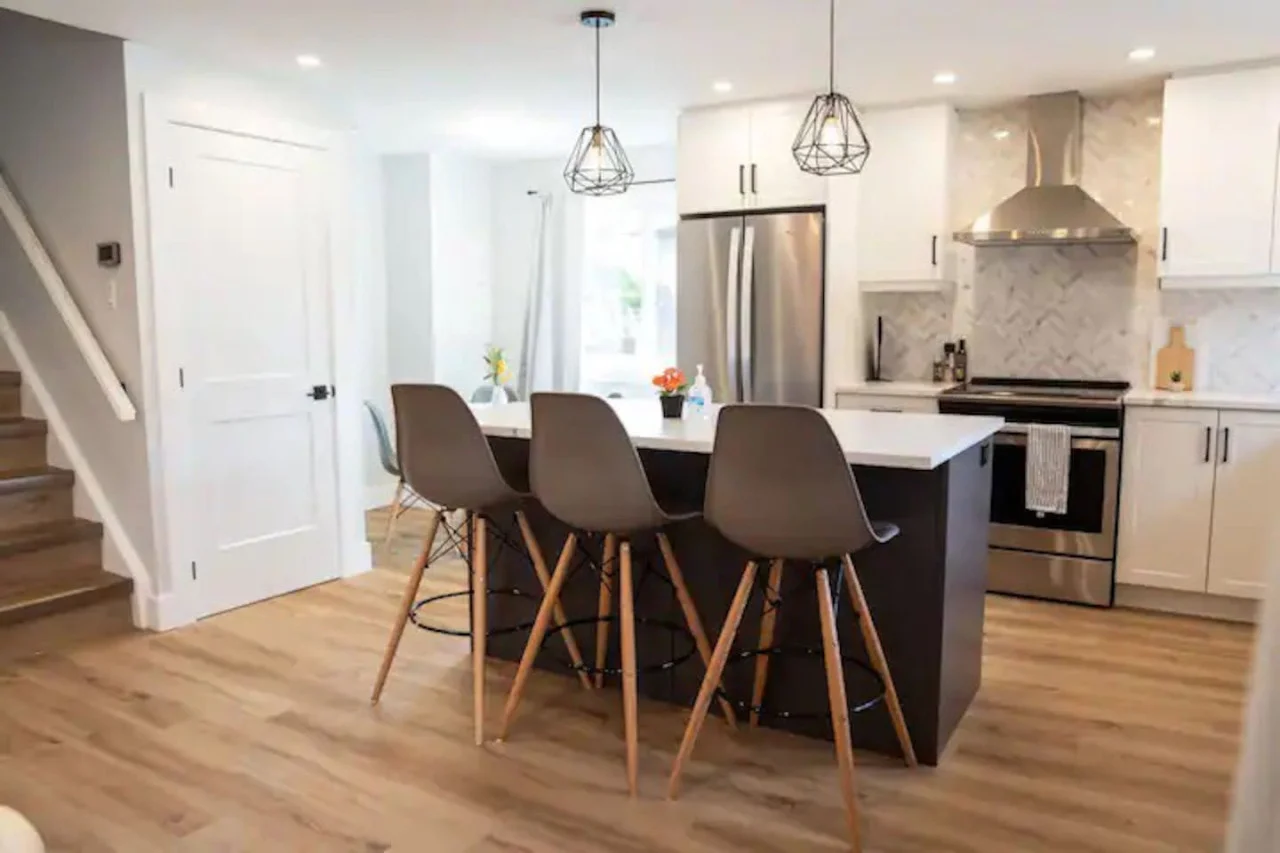 The dining area encourages you to gather with friends, enjoy a drink, and create lasting memories.