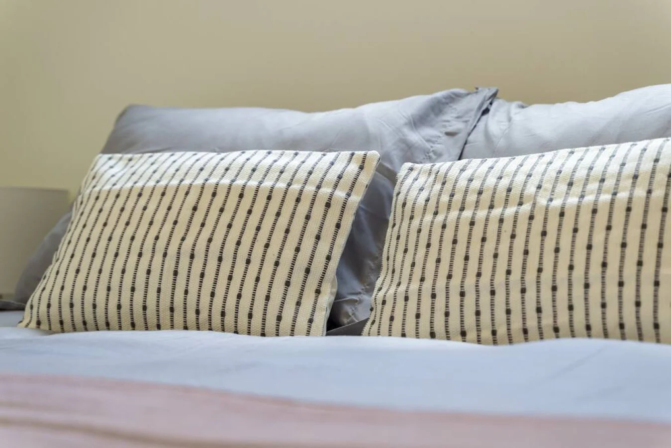 The bedroom offers a sanctuary of calm, where you can unwind and recharge in comfort and style.